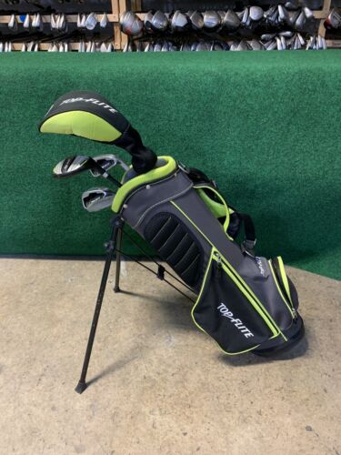Top Flite 1W, Hybrid, 7i, SW and Putter Green Kid’s Club Set 48”-51” Height RH-Next Round