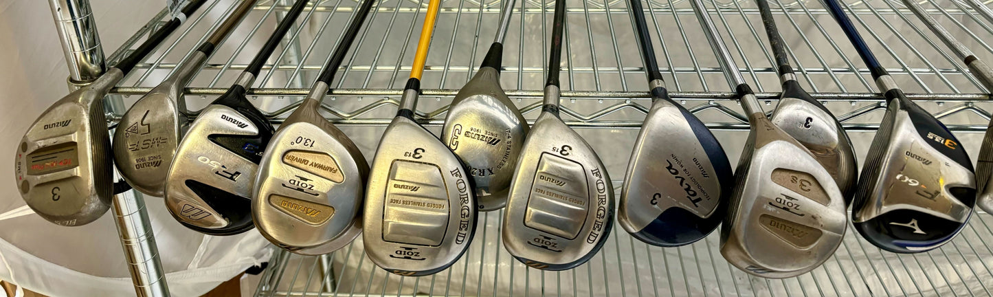 Wholesale Lot of 40 Golf Clubs - Mizuno and Cobra Woods-Next Round