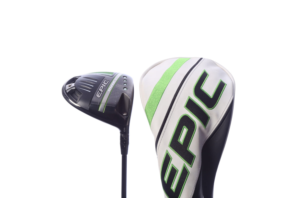 Used Callaway Epic MAX Driver - 9 Degrees - Stiff Flex Mitsubishi MMT Type-304 SS - Right-Handed