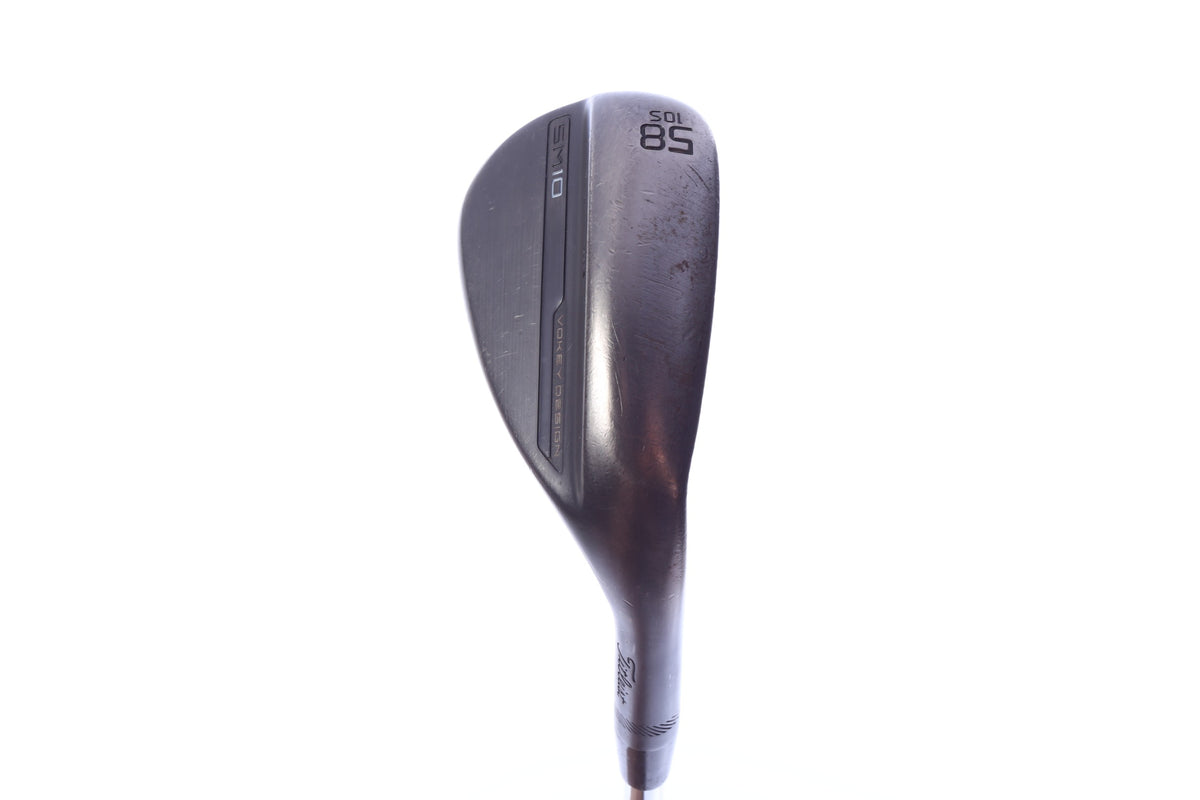 Used Titleist Vokey SM10 Jet Black Lob Wedge - Right-Handed - 58 Degrees - Stiff Flex