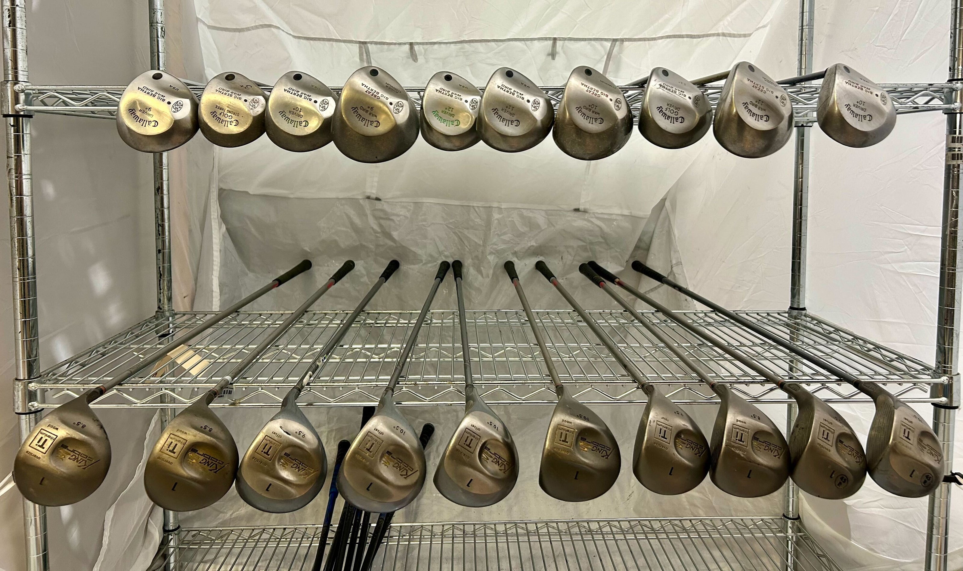Wholesale Lot of 20 Golf Clubs - Callaway and Cobra Drivers-Next Round