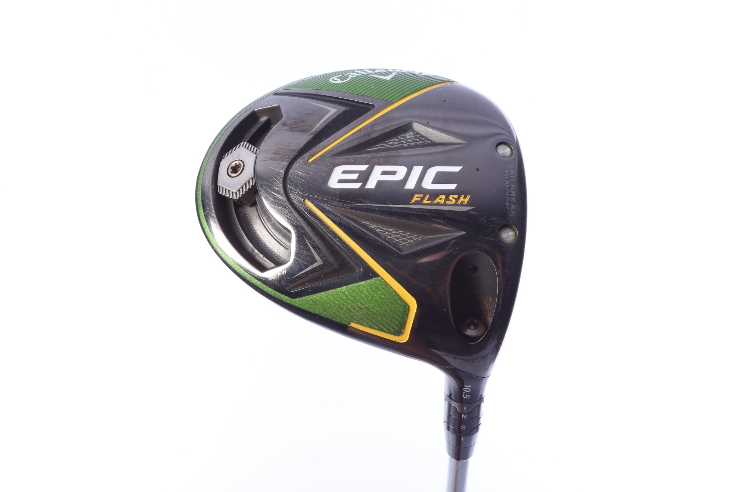 Used Callaway Epic Flash Driver - 10.5 Degrees - Stiff Flex Project X Evenflow Green - Right-Handed