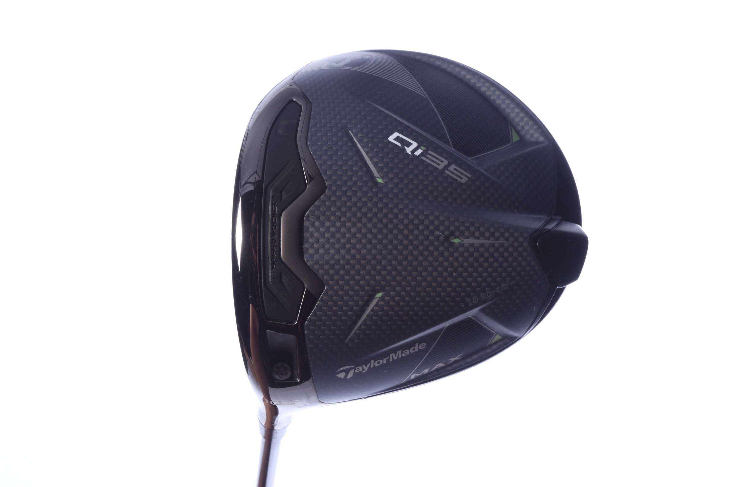 Used TaylorMade Qi35 MAX Driver - 10.5 Degrees - Stiff Flex Project X Hzrdus Smoke RDX Red - Left-Handed