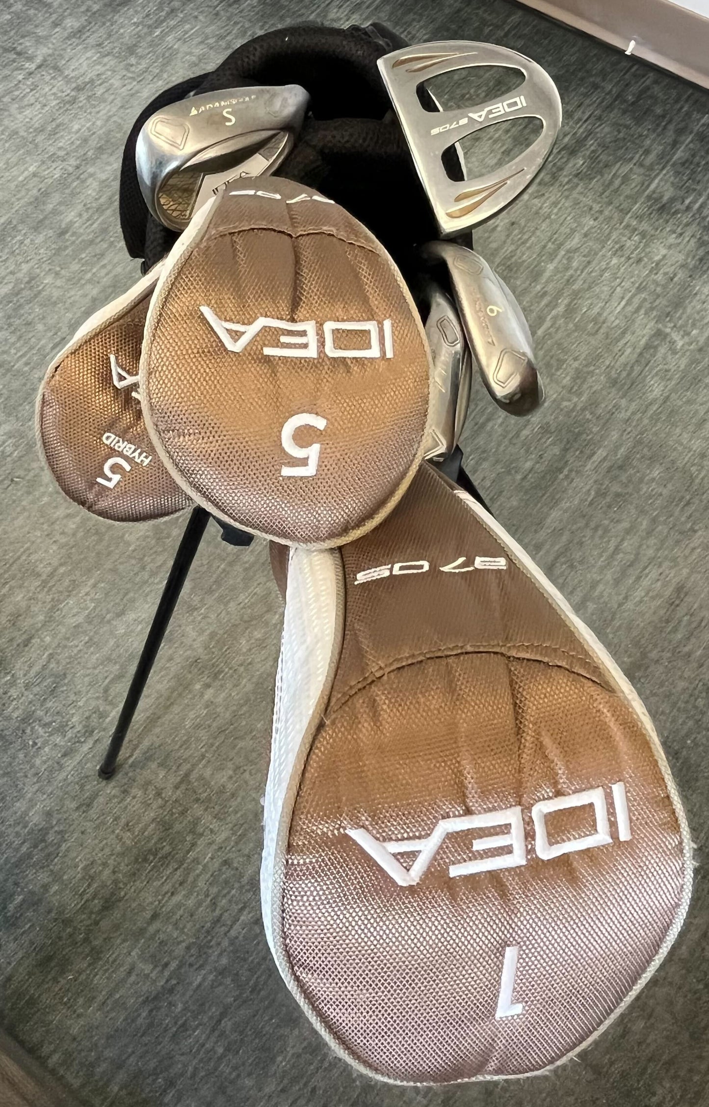Used Adams Idea a7OS Complete Set - Right-Handed - 1W. 5W, 5H, 7i, 9i. SW - Ladies Flex-Next Round