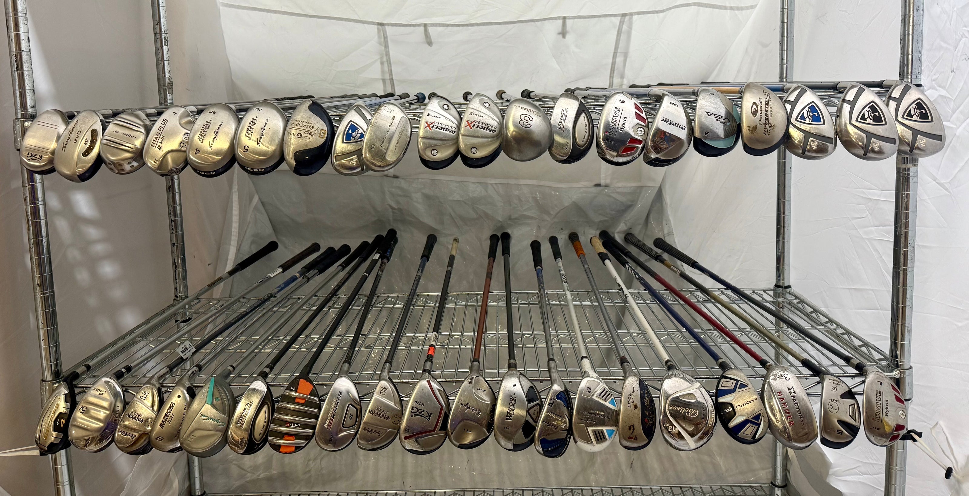 Wholesale Lot of 40 Golf Clubs - Assorted Hybrids-Next Round