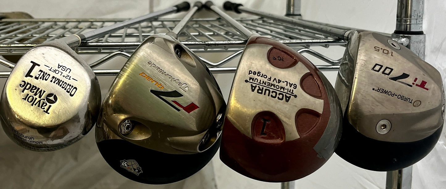 Wholesale Lot of 30 Golf Clubs - TaylorMade Drivers-Next Round
