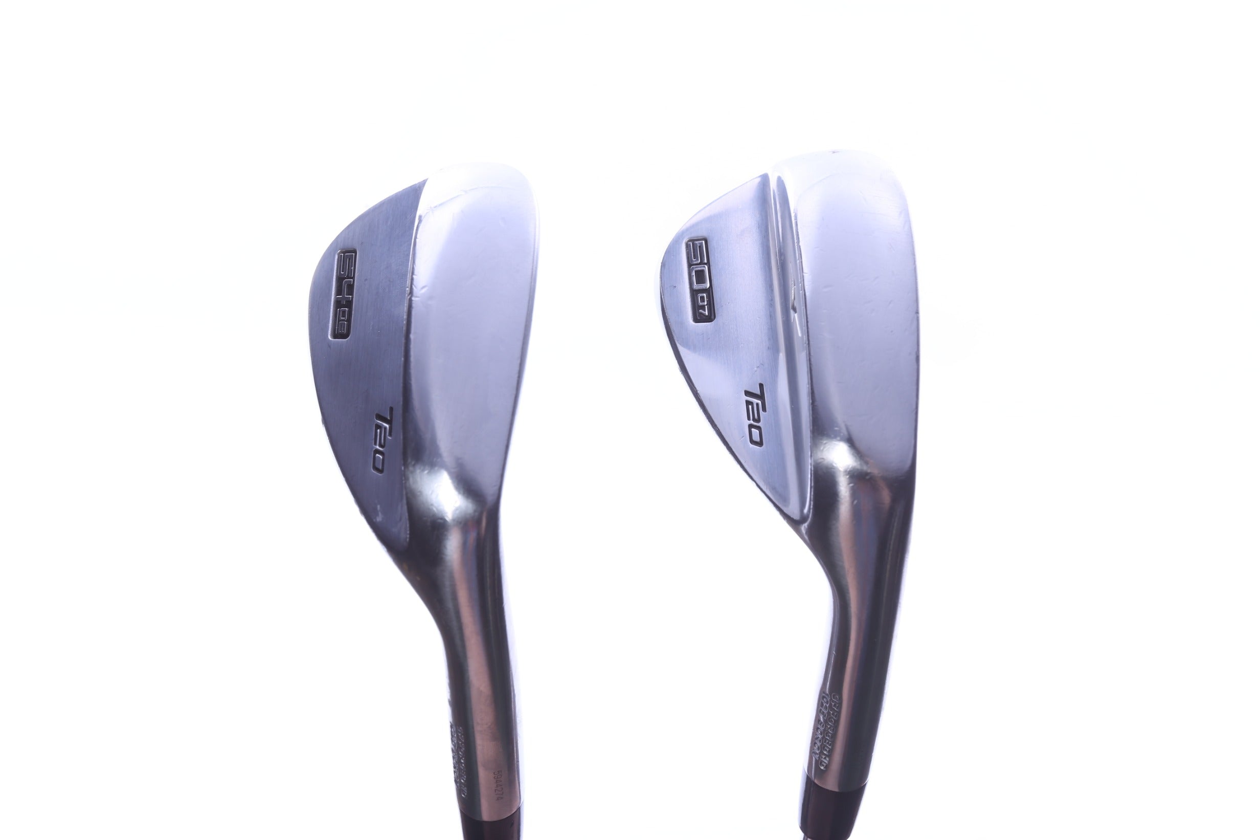 Used Mizuno T20 Satin Chrome Wedge Set - Right-Handed - 50*, 54* - Extra Stiff Flex
