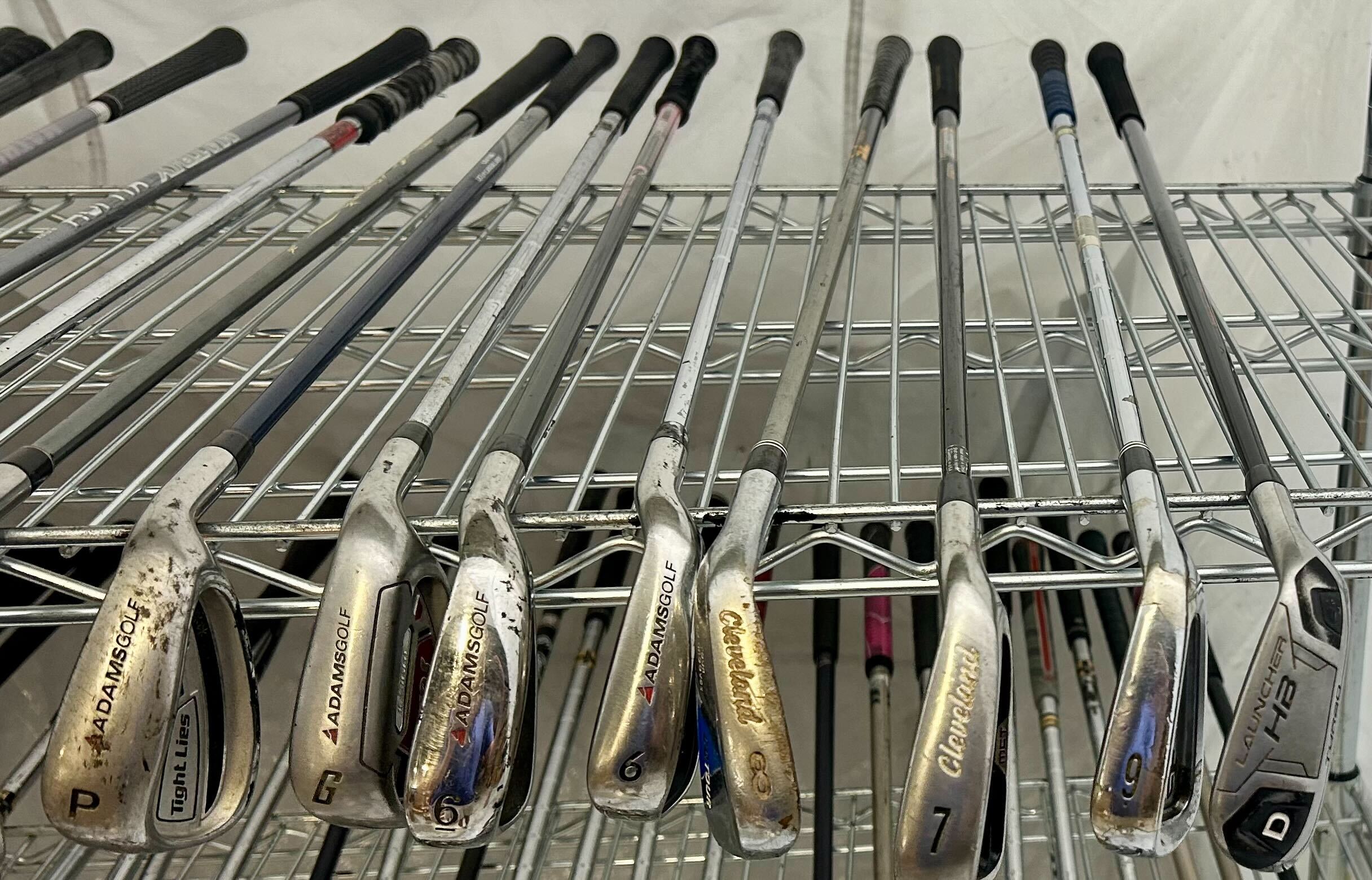 Wholesale Lot of 50 Golf Clubs - Adams and Cleveland Single Irons and Wedges-Next Round