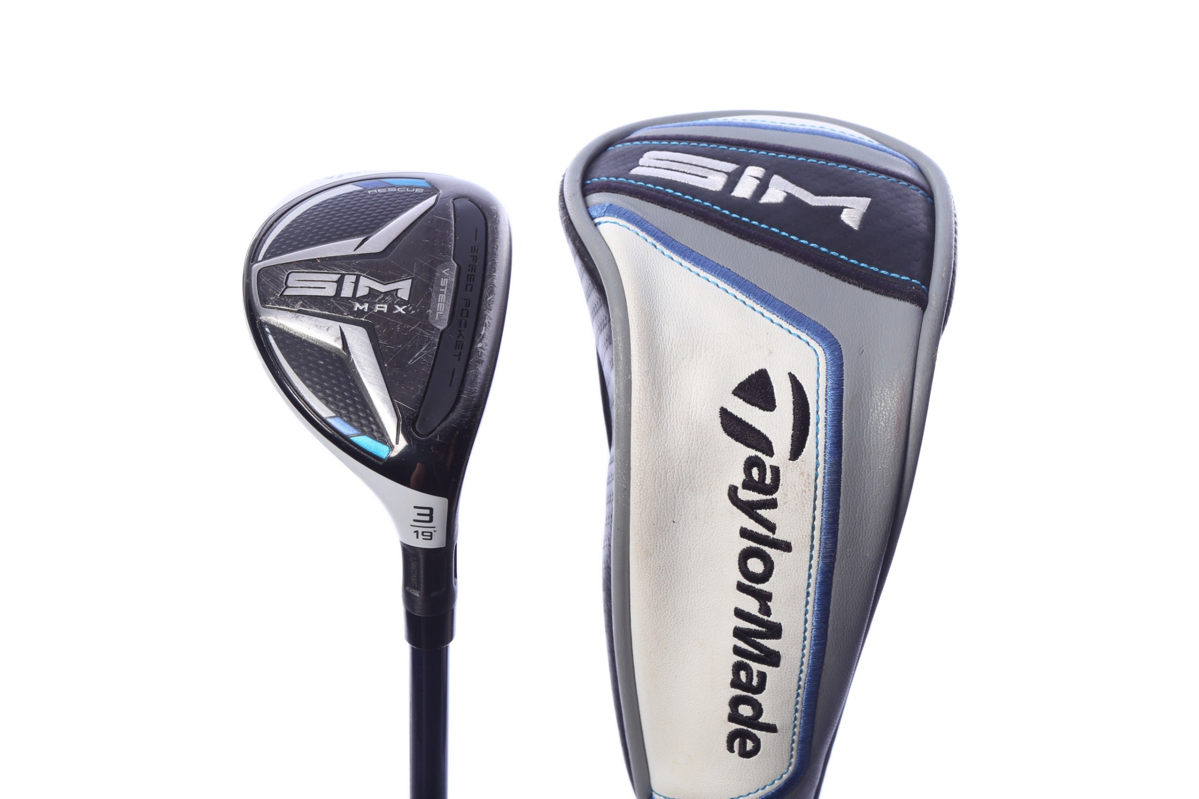 Used TaylorMade SIM MAX 3H Hybrid - Right-Handed - 19 Degrees - Regular Flex