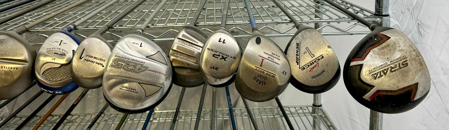 Wholesale Lot of 30 Golf Clubs - Assorted Drivers and Fairway Woods-Next Round