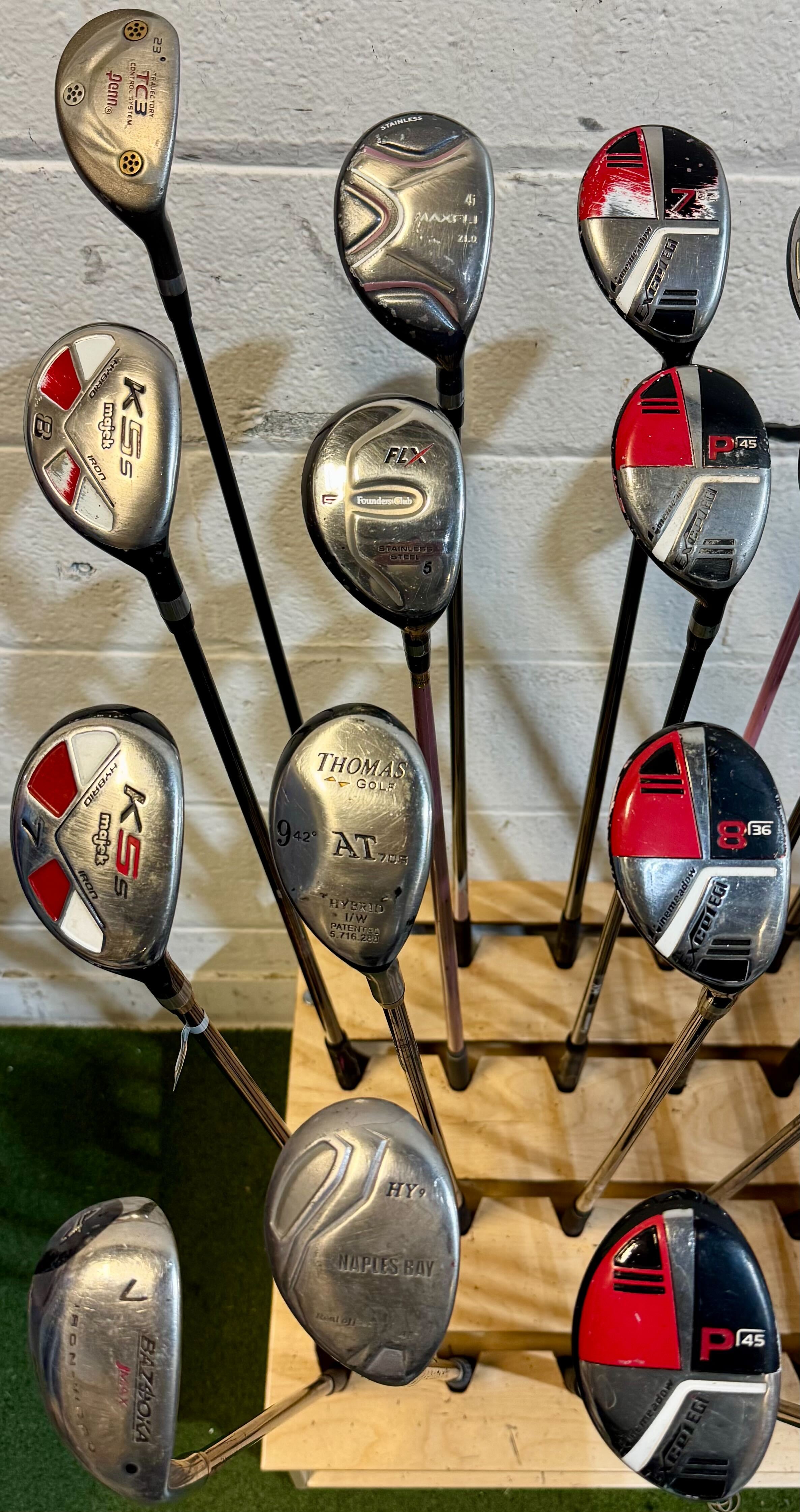 Wholesale Lot of 40 Golf Clubs - Assorted Hybrids-Next Round