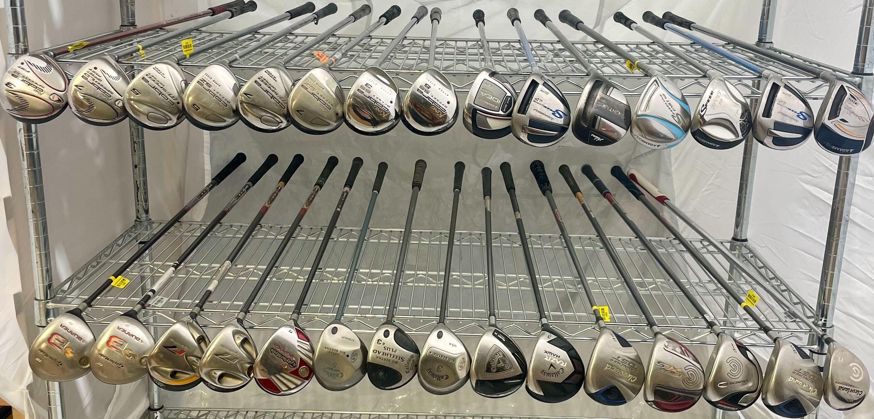 Wholesale Lot of 30 Golf Clubs - Fairway Woods-Next Round