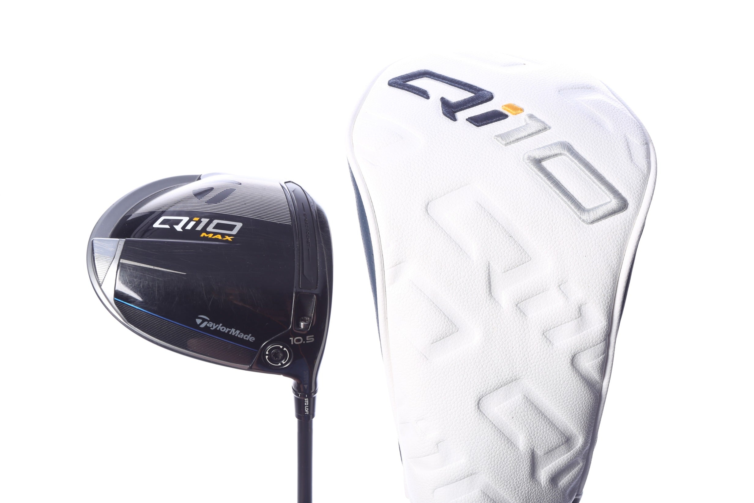 Used TaylorMade Qi10 MAX Driver - 10.5 Degrees - Stiff Flex Mitsubishi Tensei 1K Black - Right-Handed