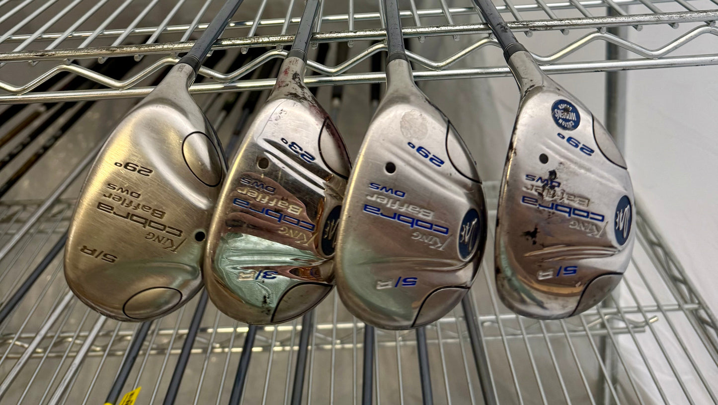 Wholesale Lot of 30 Golf Clubs - Cobra Baffler Hybrids-Next Round