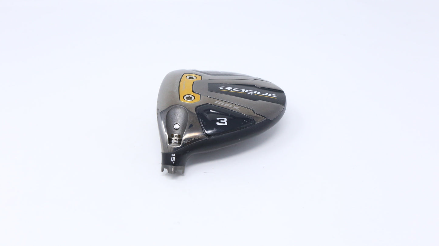 Used Callaway Rogue ST MAX 3-Wood - HEAD ONLY - Left-Handed - 15 Degrees-Next Round