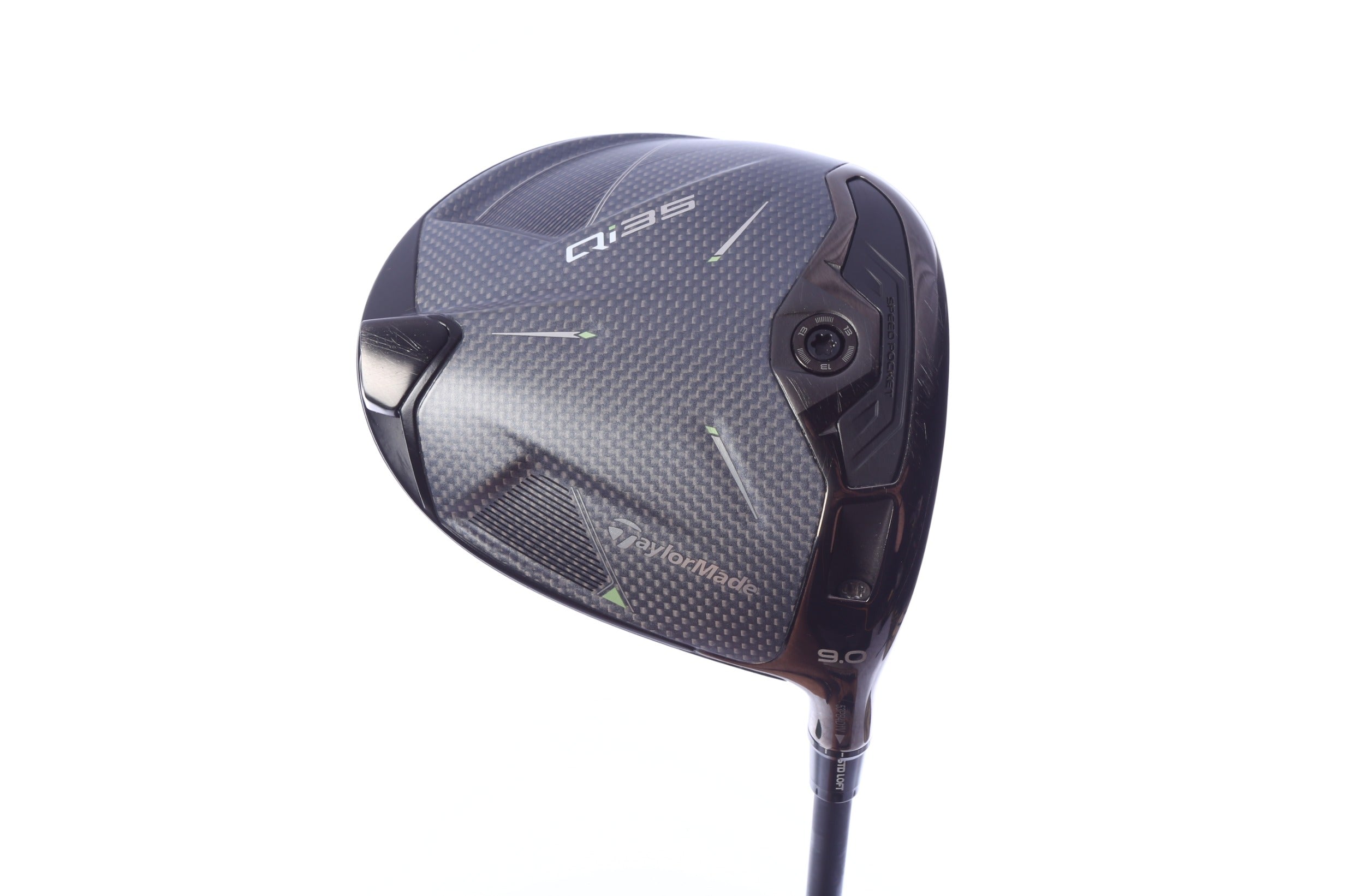 Used TaylorMade Qi35 Driver - 9 Degrees - Stiff Flex Mitsubishi Kai'li White - Right-Handed