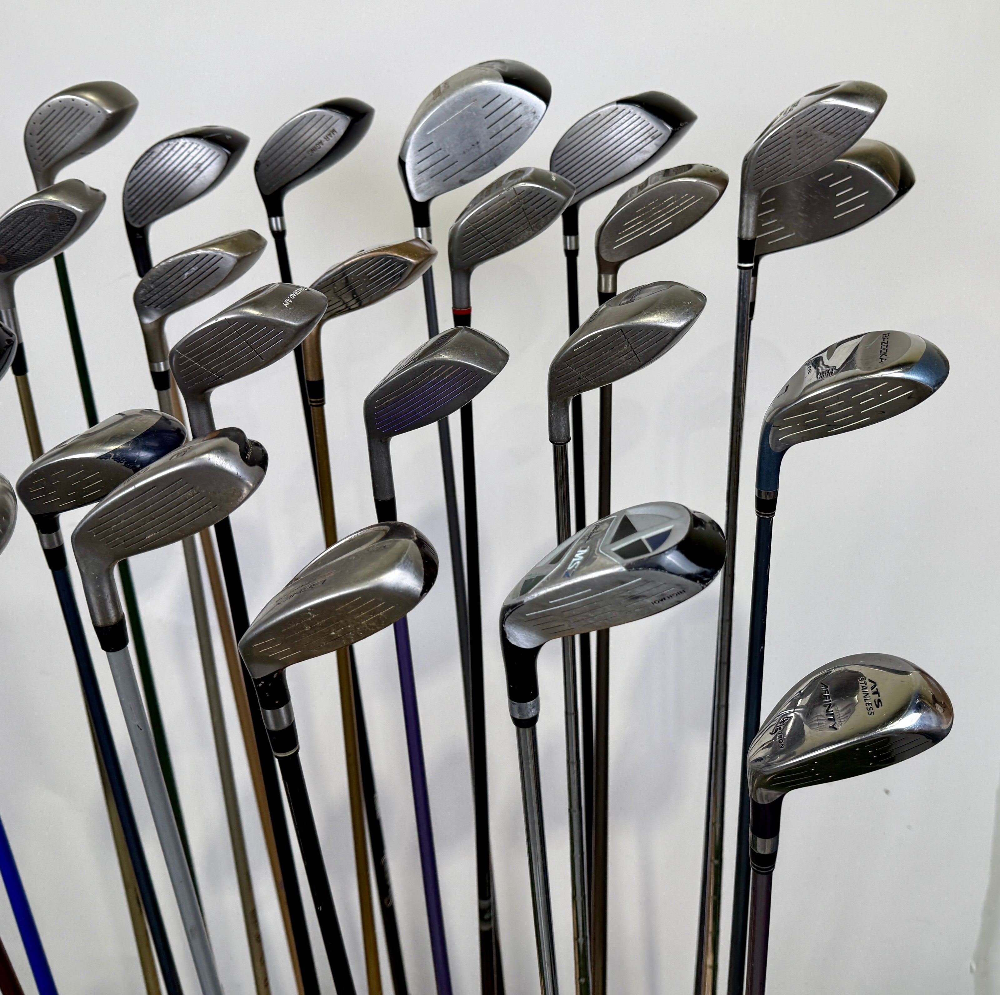 Wholesale Lot of 24 Golf Clubs -Drivers, Fairway, and Hybrids Assorted-Next Round
