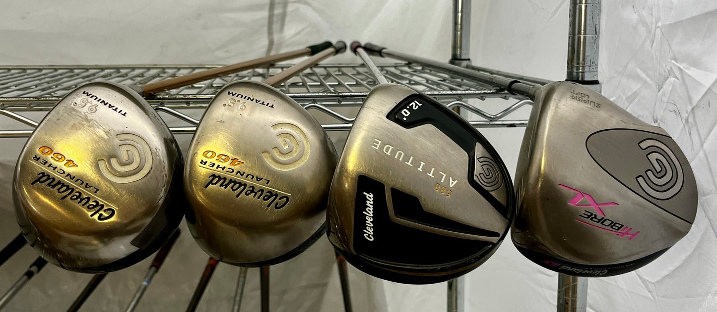 Wholesale Lot of 20 Golf Clubs - Cleveland Drivers & TaylorMade Fairway Woods-Next Round