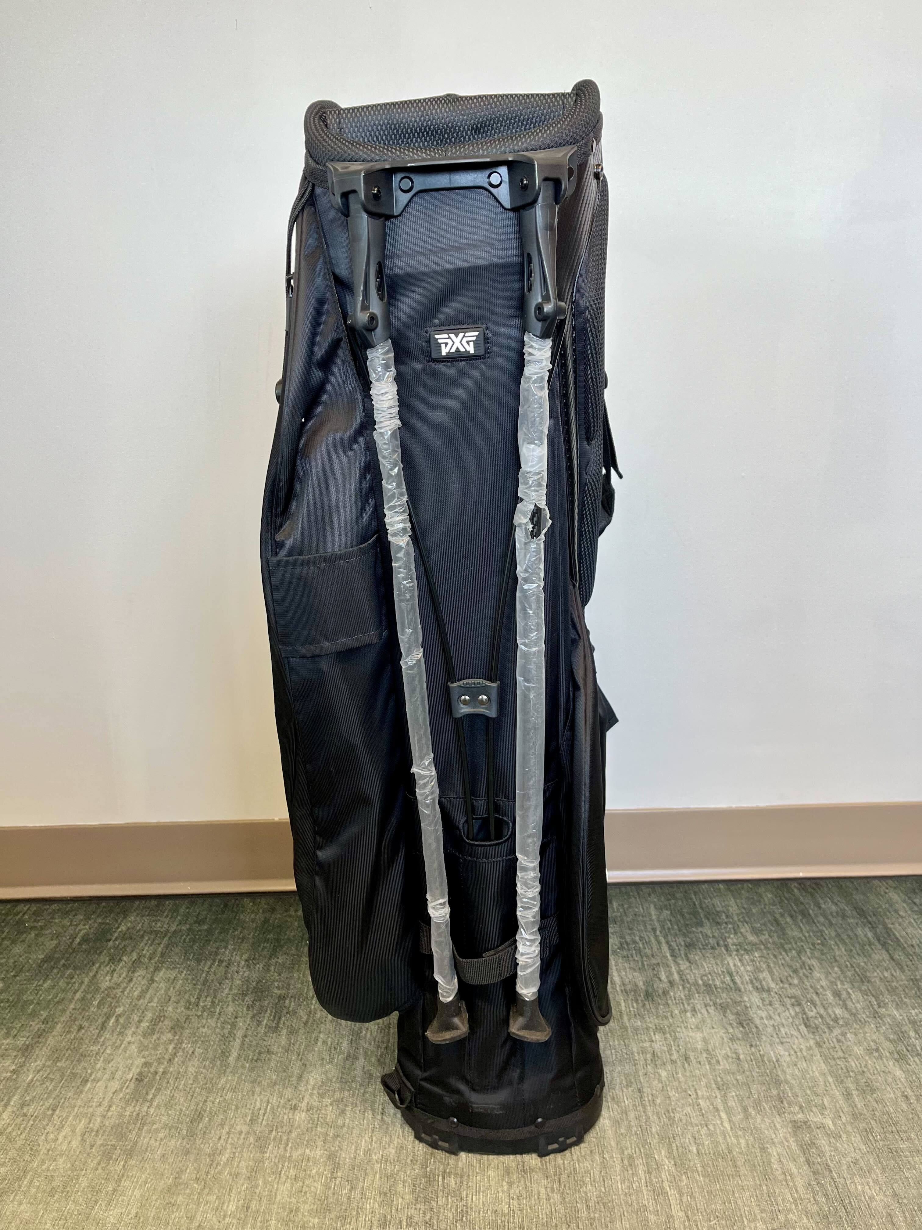NEW PXG Carry/Stand Bag Black 4 Dividers/5 pockets with Strap and Rain Cover-Next Round