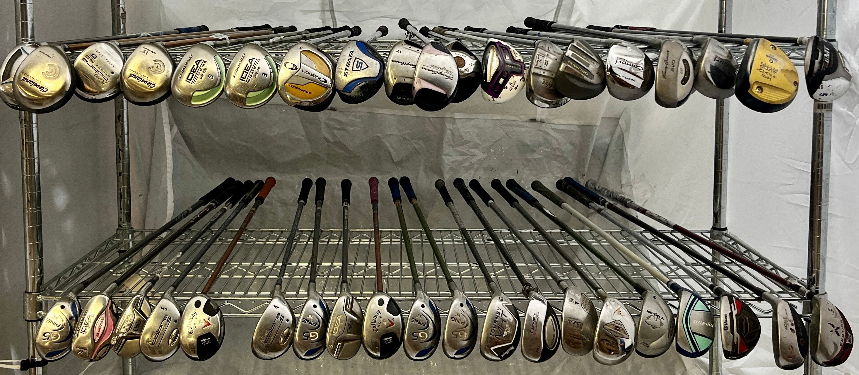 Wholesale Lot of 40 Golf Clubs - Mixed Woods & Hybrids-Next Round