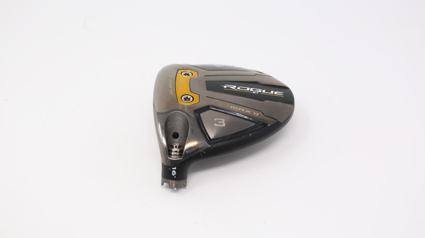 Used Callaway Rogue ST Max Draw Fairway Wood - HEAD ONLY - Left-Handed - 16 Degrees-Next Round