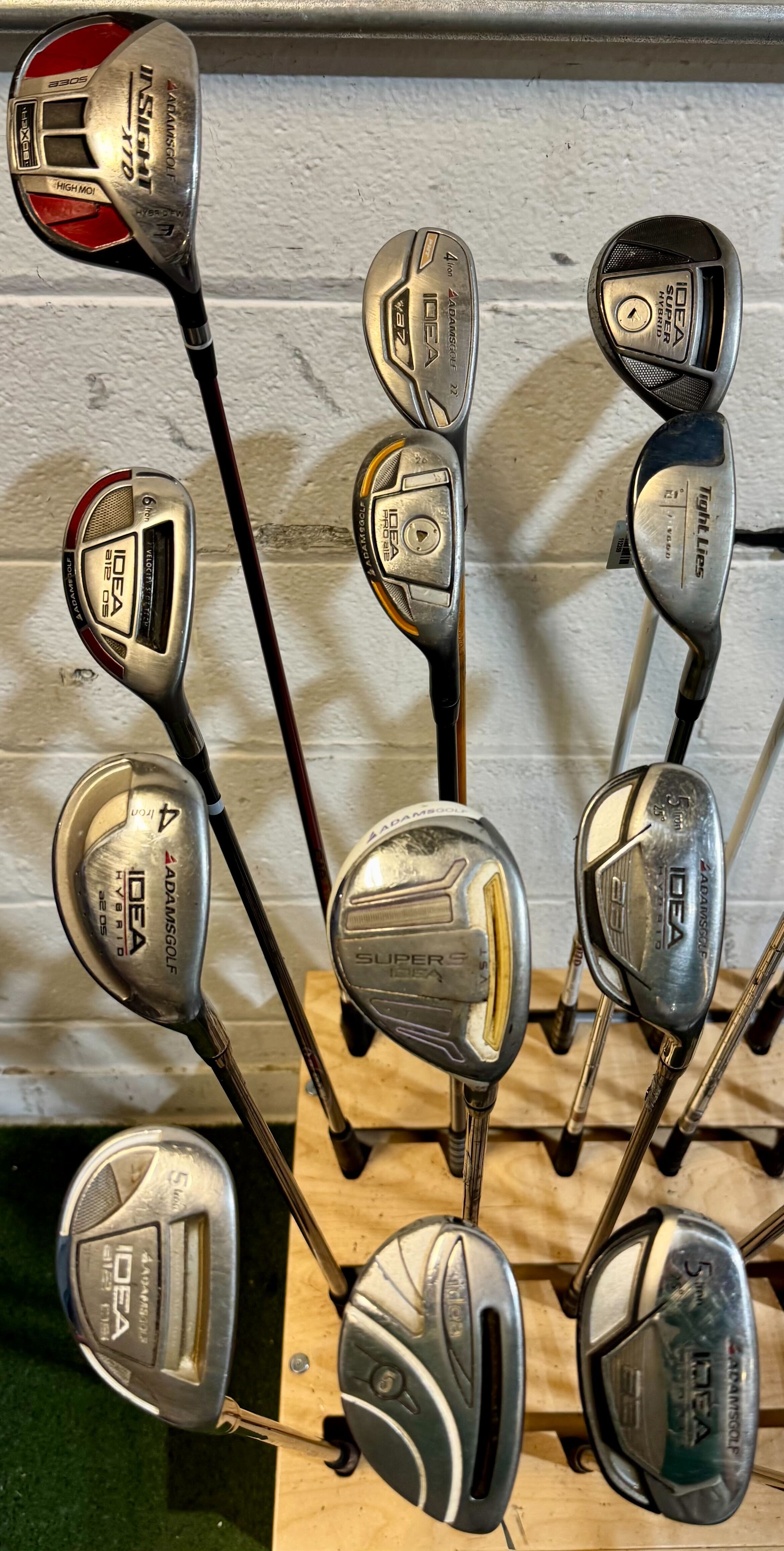 Wholesale Lot of 45 Golf Clubs - Adams Hybrids-Next Round