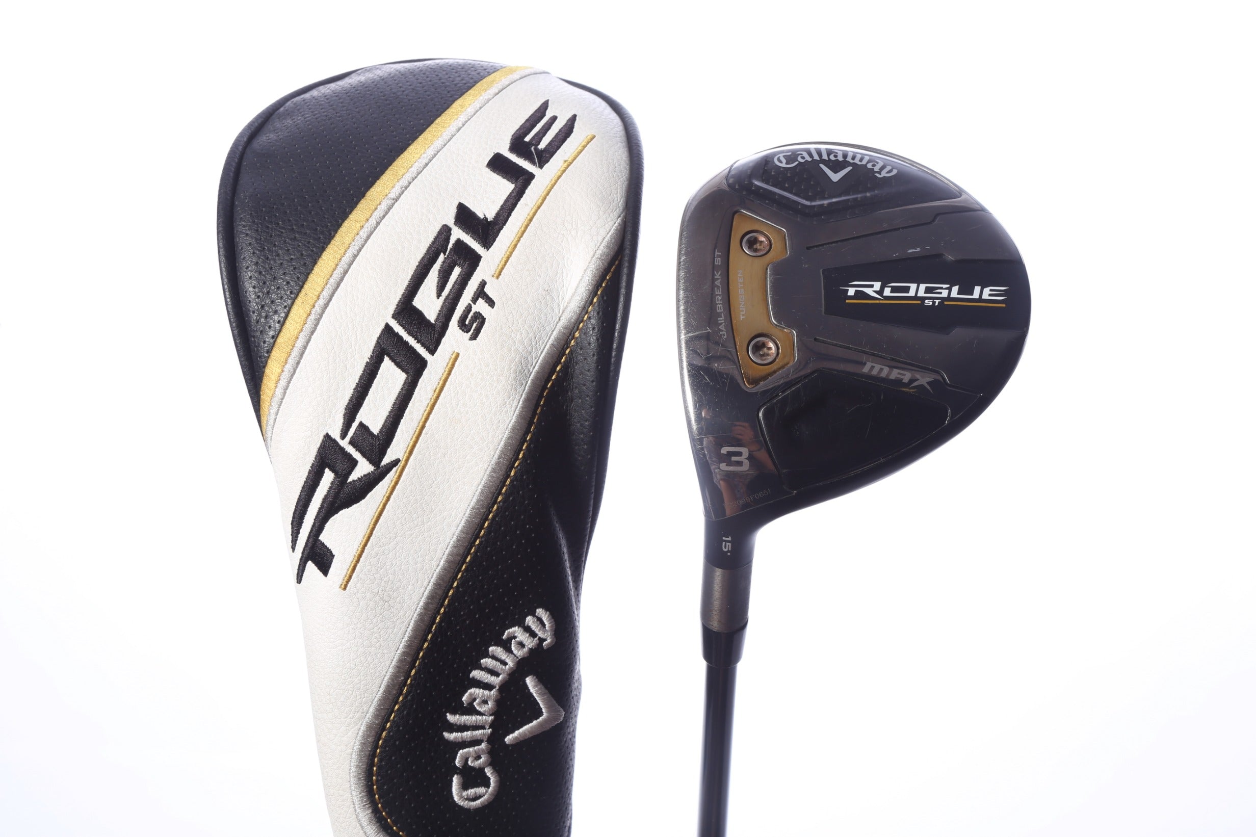 Used Callaway Rogue ST MAX 3-Wood - Left-Handed - 15 Degrees - Stiff Flex-Next Round