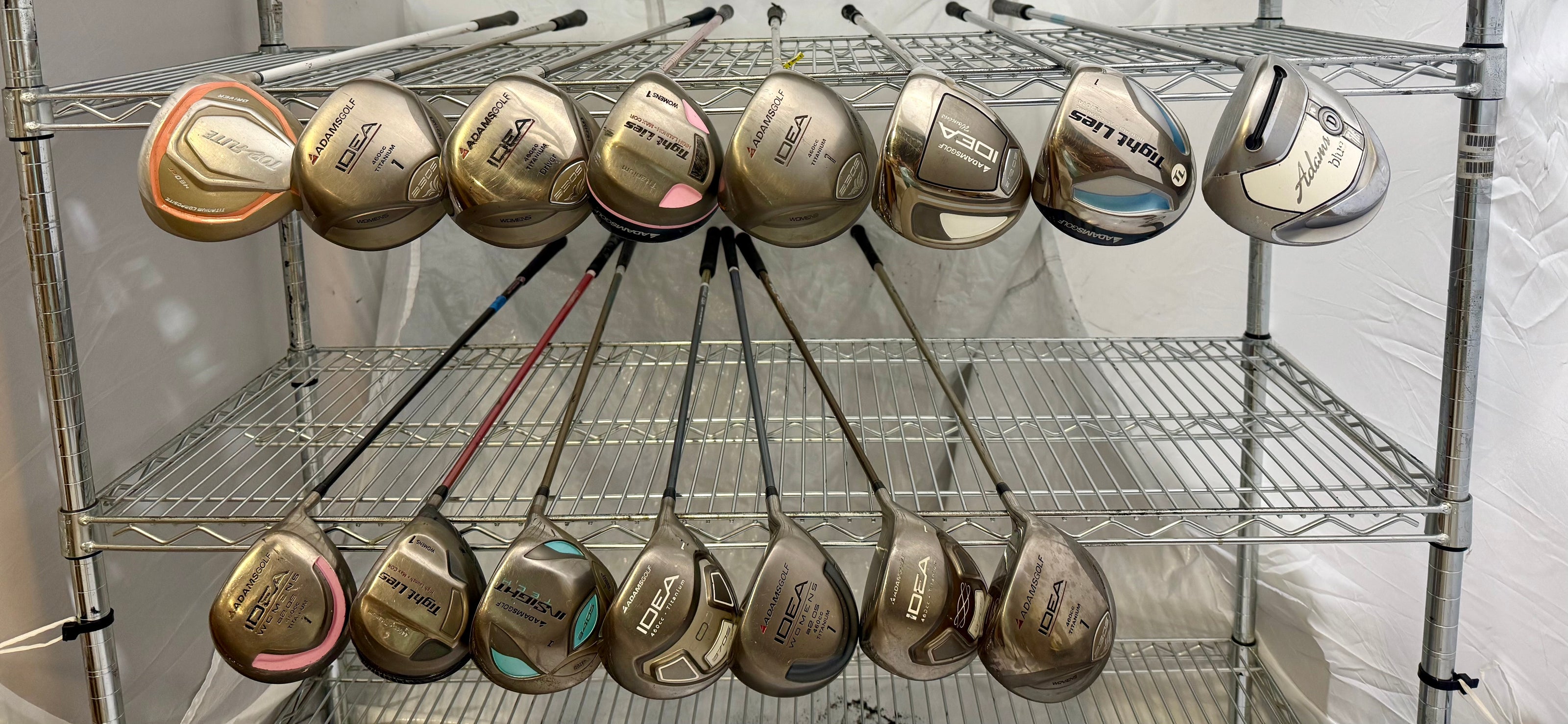 Wholesale Lot of 15 Golf Clubs - Adams Ladies Drivers-Next Round
