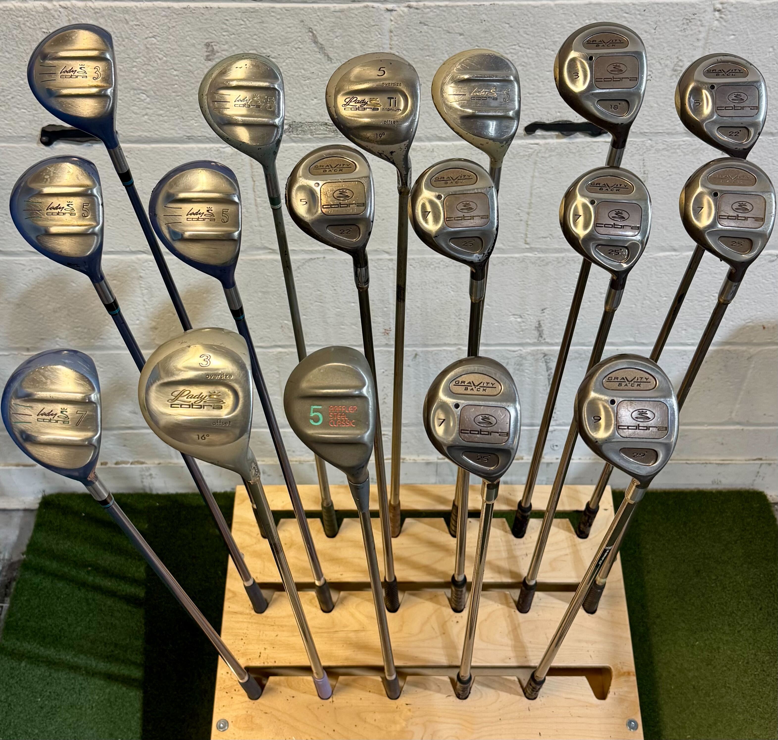 Wholesale Lot of 35 Golf Clubs - Cobra Fairway Woods - Ladies Flex-Next Round