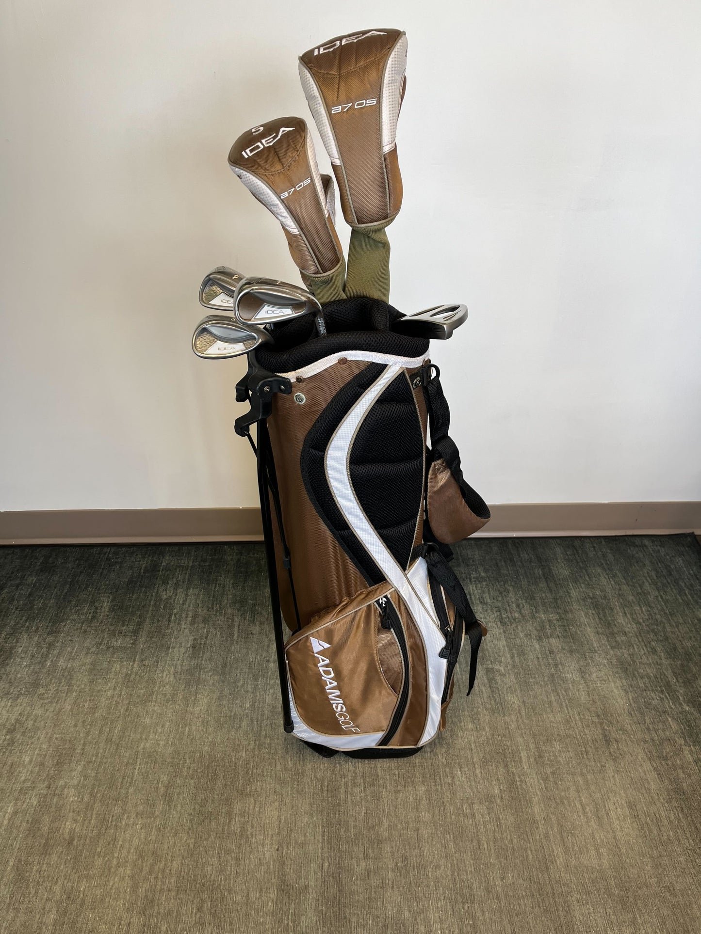 Used Adams Idea a7OS Complete Set - Right-Handed - 1W. 5W, 5H, 7i, 9i. SW - Ladies Flex-Next Round