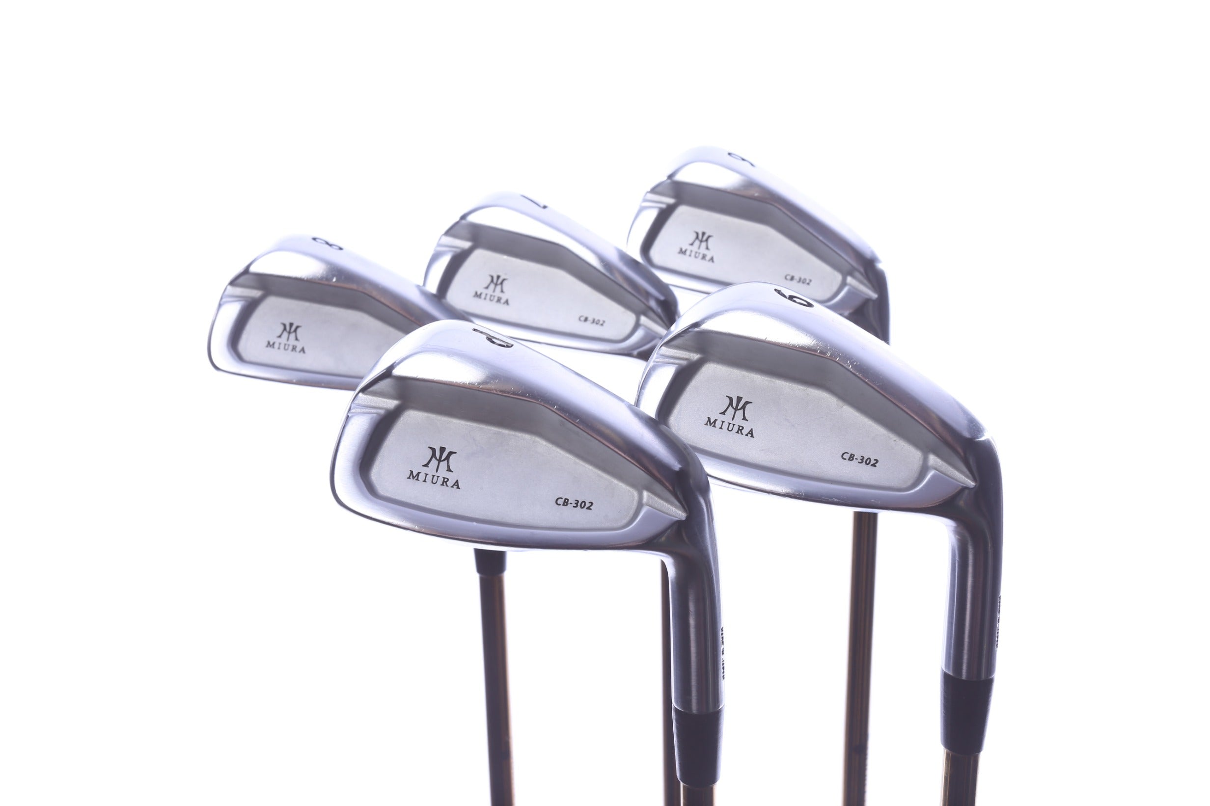 Used Miura CB-302 Iron Set - Right-Handed - 6-PW - Seniors Flex
