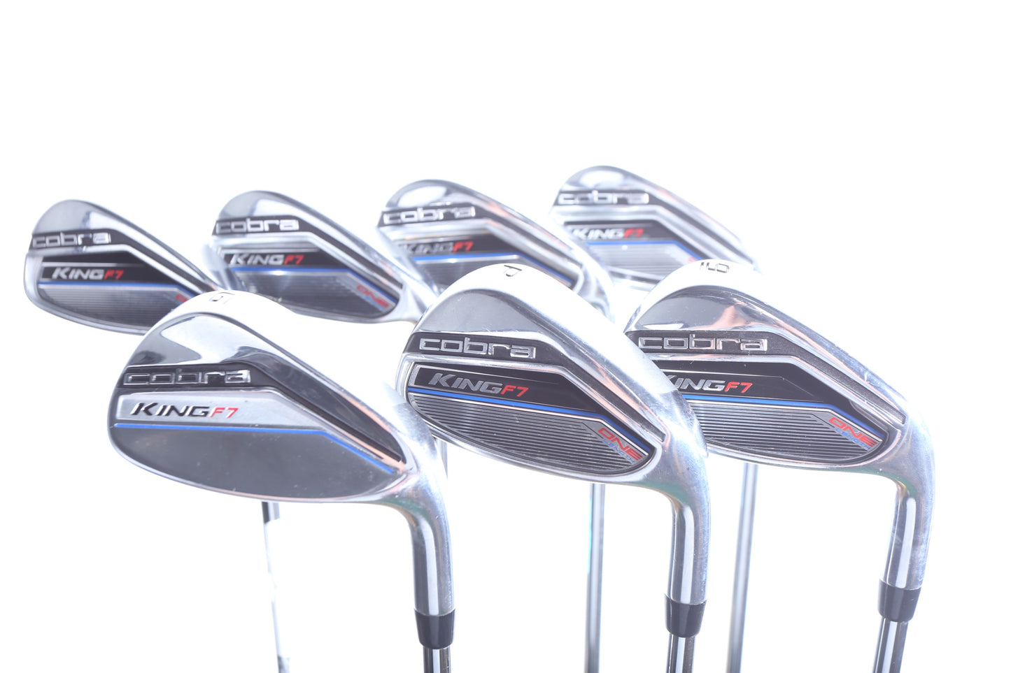 Used Cobra King F7 One Length Iron Set - Right-Handed - 5-GW - Stiff Flex-Next Round