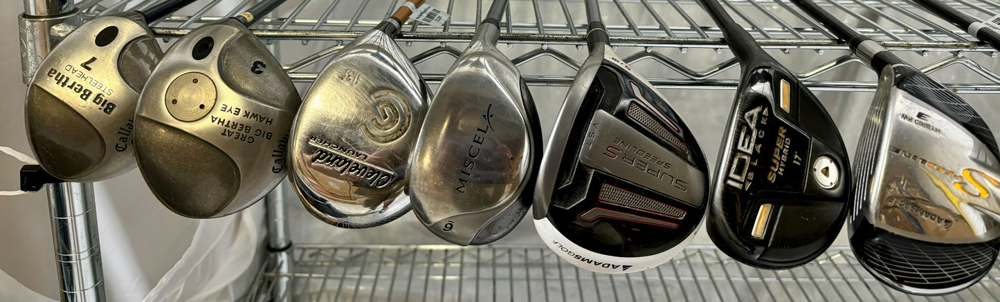 Wholesale Lot of 30 Golf Clubs - Assorted Drivers and Fairway Woods-Next Round