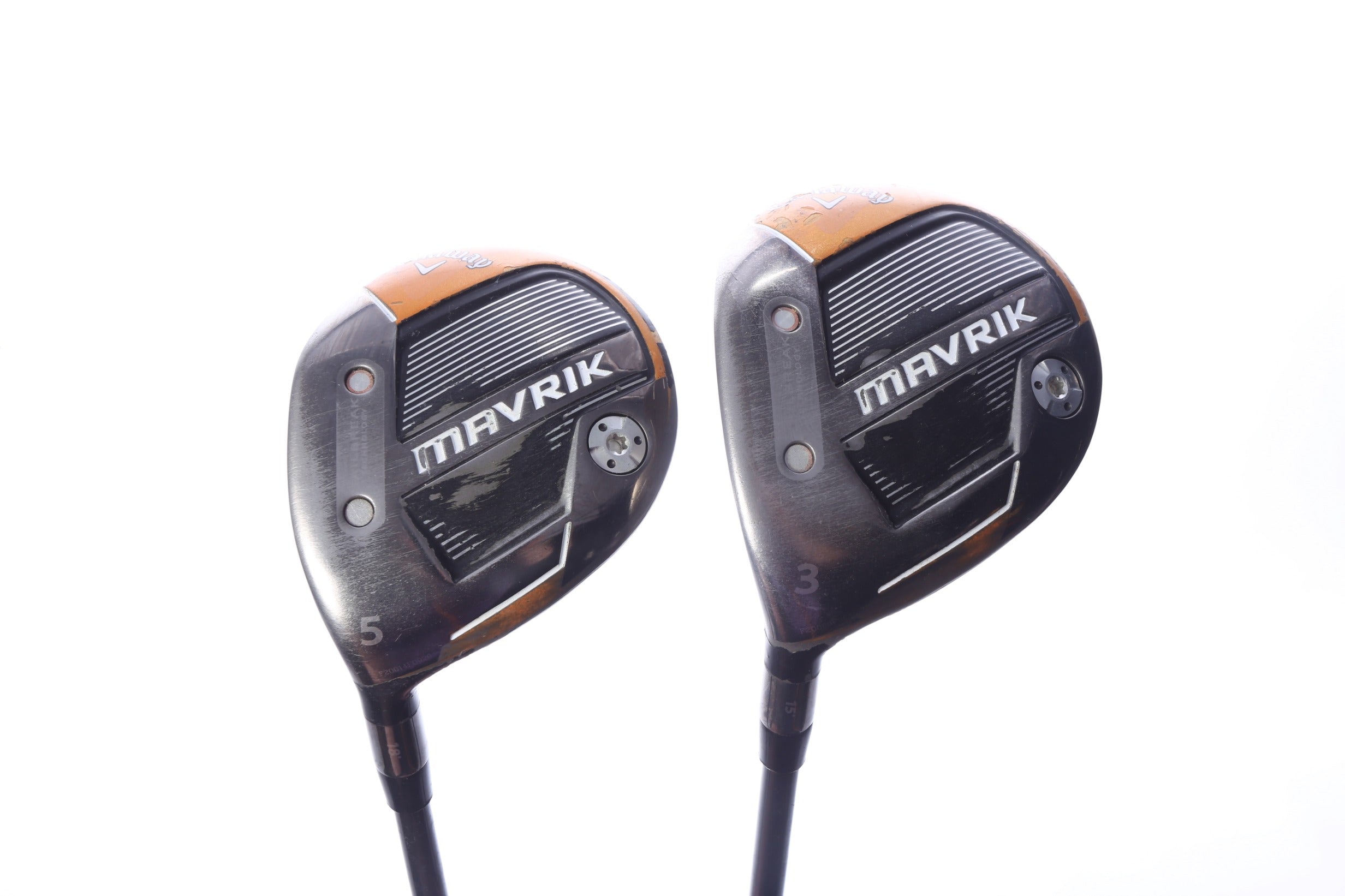 Used Callaway Mavrik Wood Set - Left-Handed - 3W, 5W - Stiff Flex-Next Round