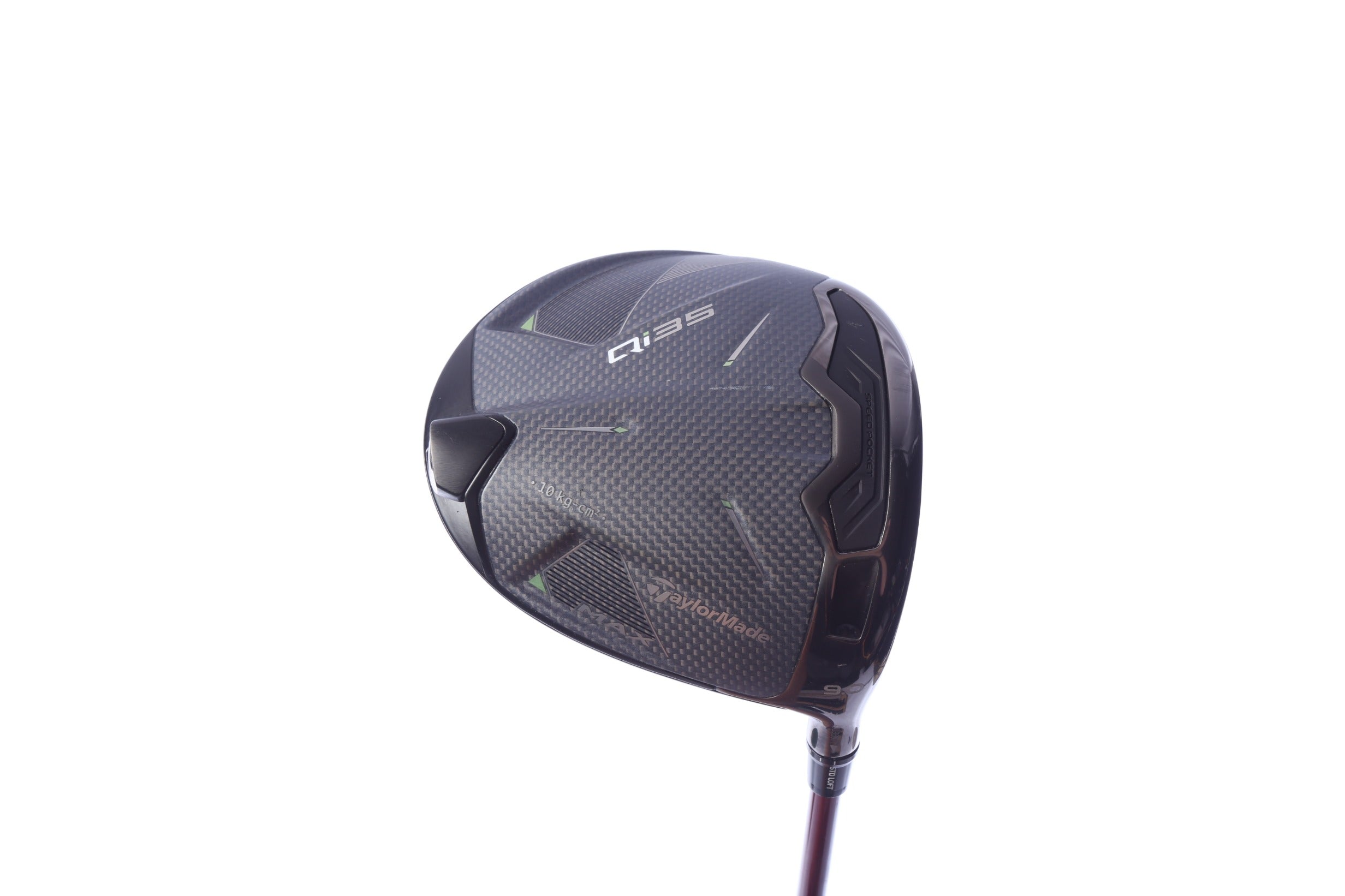 Used TaylorMade Qi35 MAX Driver - 9 Degrees - Extra Stiff Flex Project X Denali Red - Right-Handed