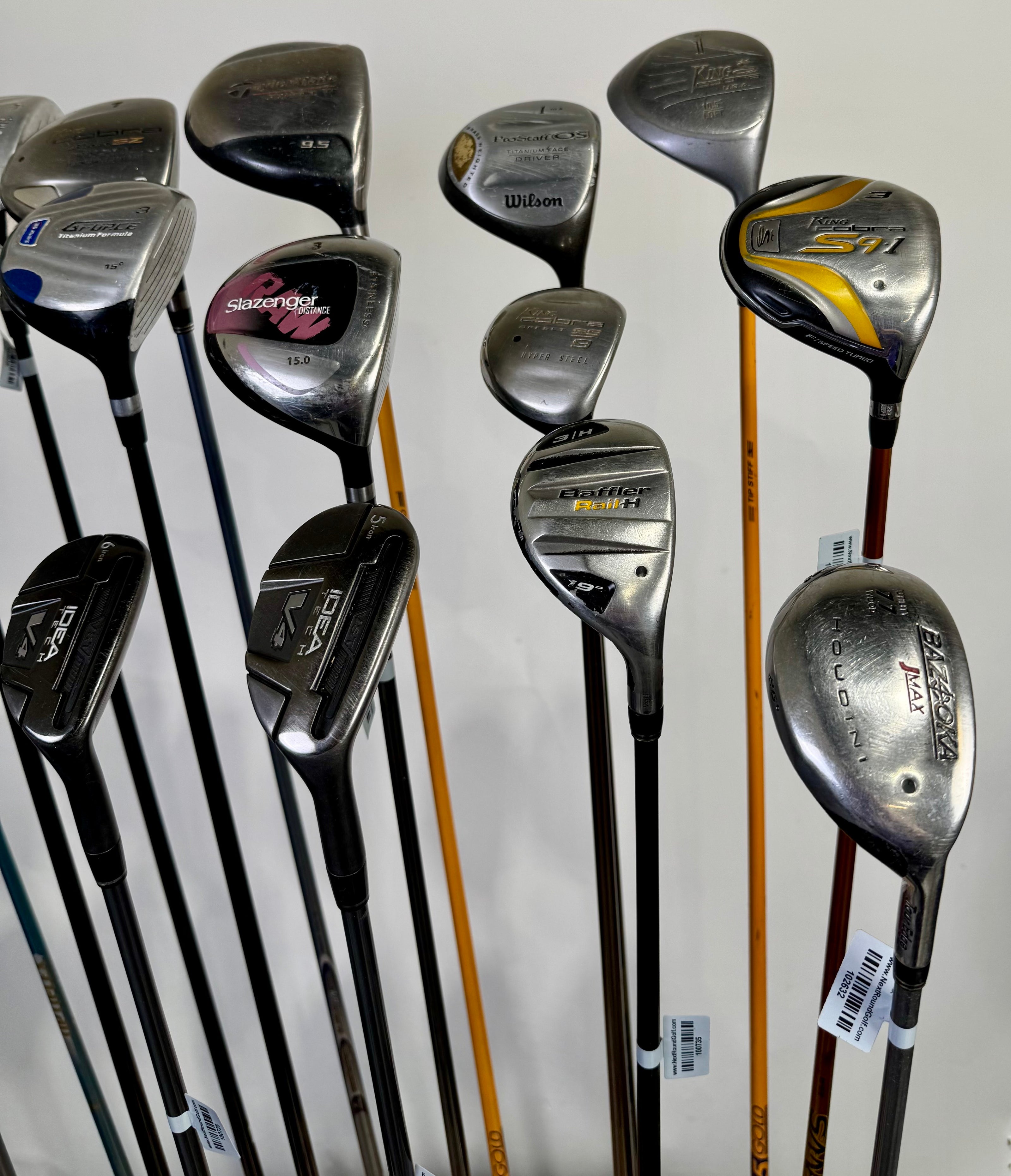 Wholesale Lot of 24 Golf Clubs - Drivers, Woods, Hybrids and Single Irons-Next Round