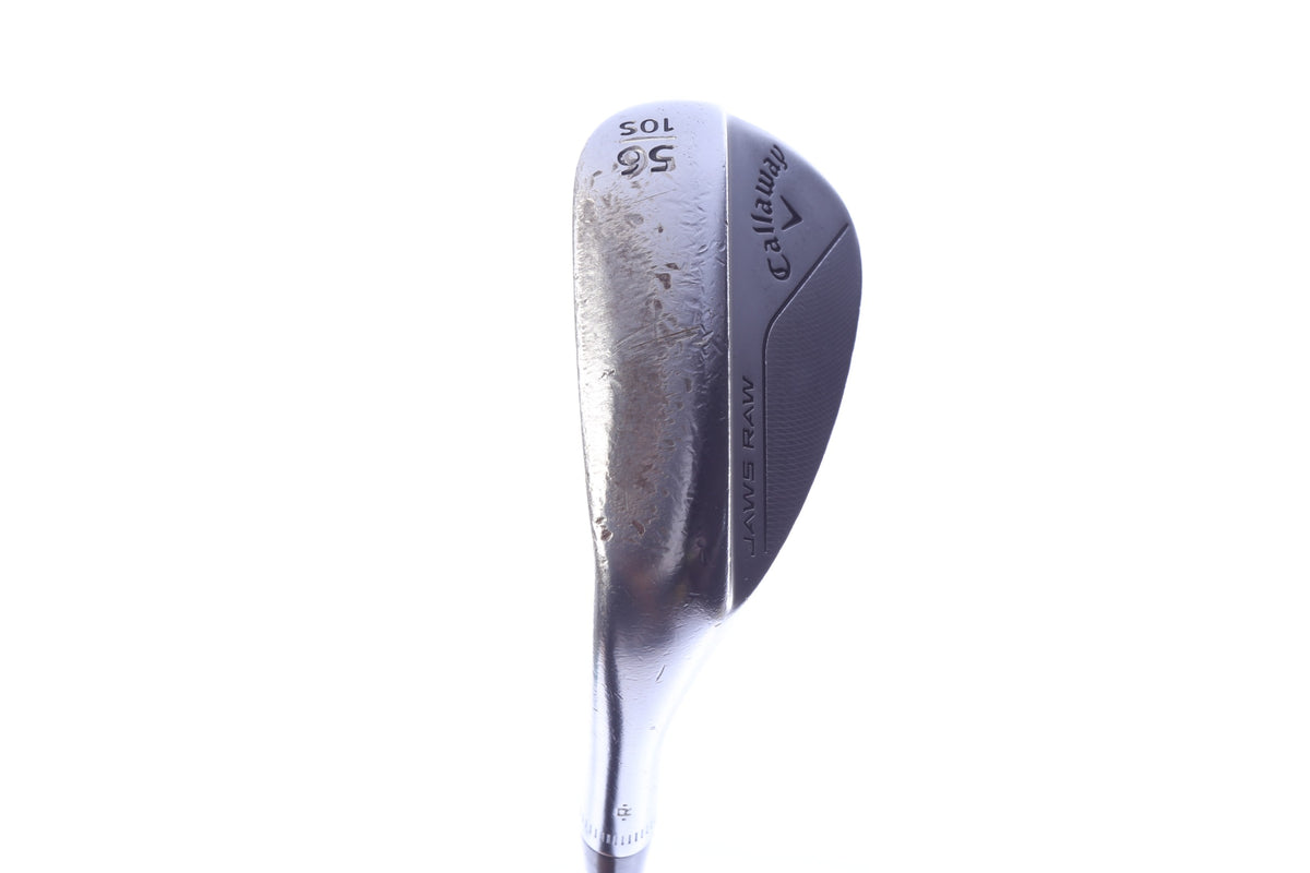 Used Callaway JAWS Raw Chrome Sand Wedge - Left-Handed - 56 Degrees - Regular Flex