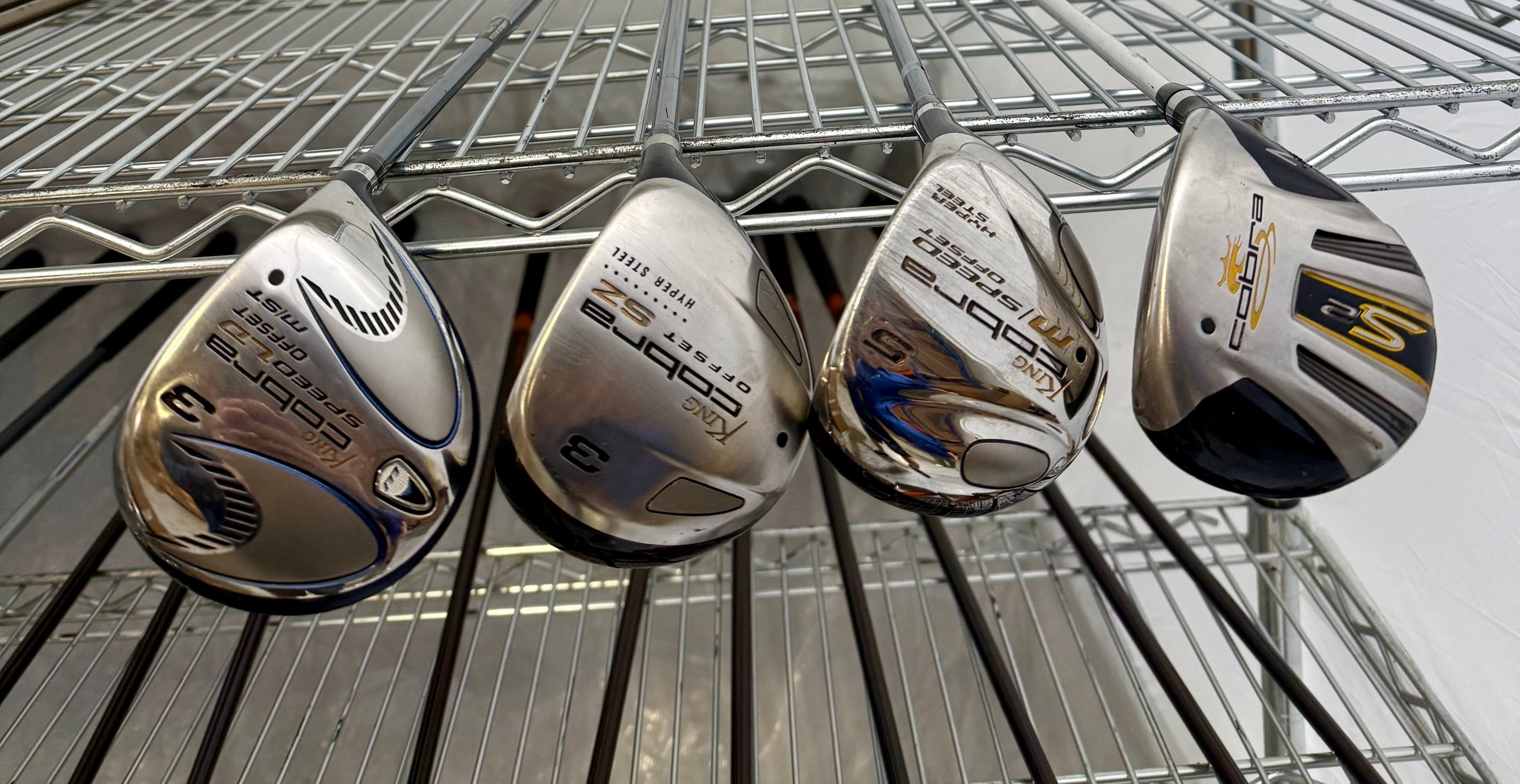 Wholesale Lot of 30 Golf Clubs - Cobra Woods & TaylorMade Drivers-Next Round