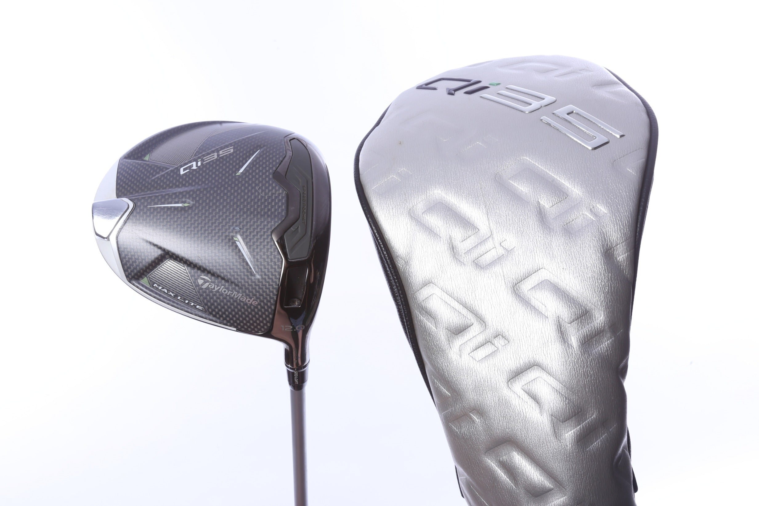 Used TaylorMade Qi35 MAX Lite Driver - 12 Degrees - Seniors Flex Mitsubishi MMT Silver - Right-Handed-Next Round