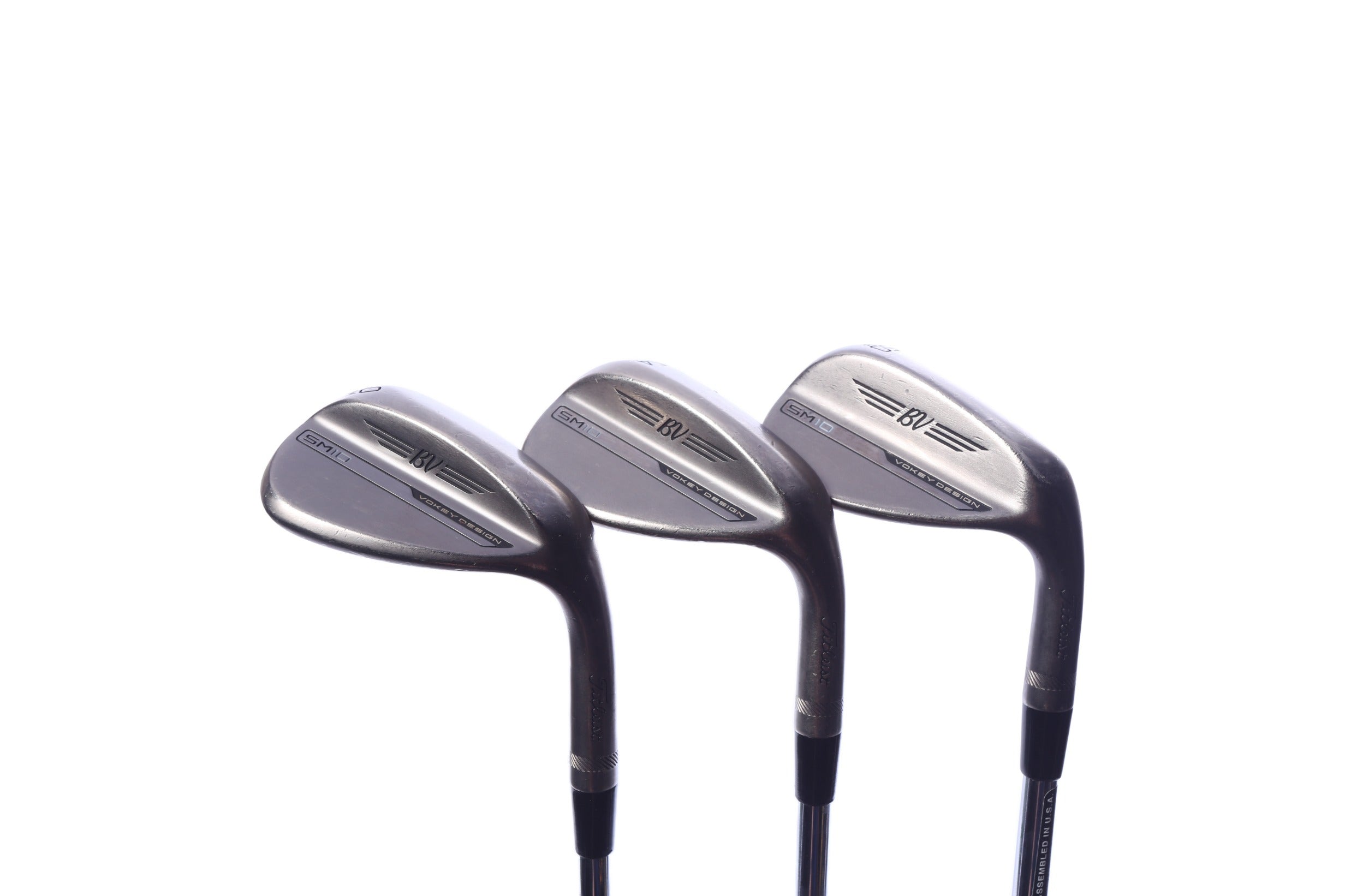 Used Titleist Vokey SM10 Nickel Wedge Set - Right-Handed - 50*, 54*, 60* - Stiff Flex