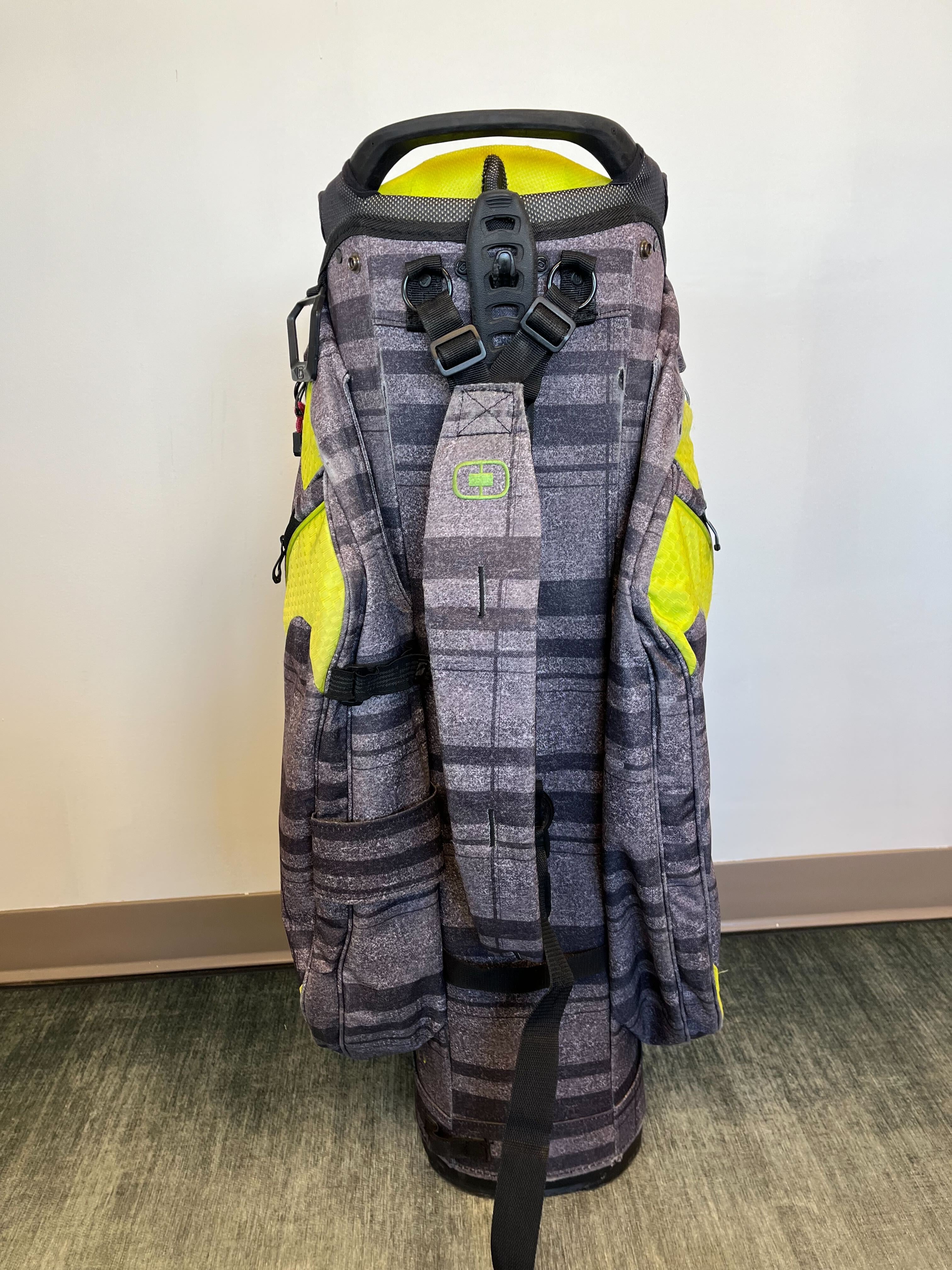 Ogio Machu Golf Cart Bag 14 Dividers/8 pockets w/ Strap and Rain Cover-Next Round