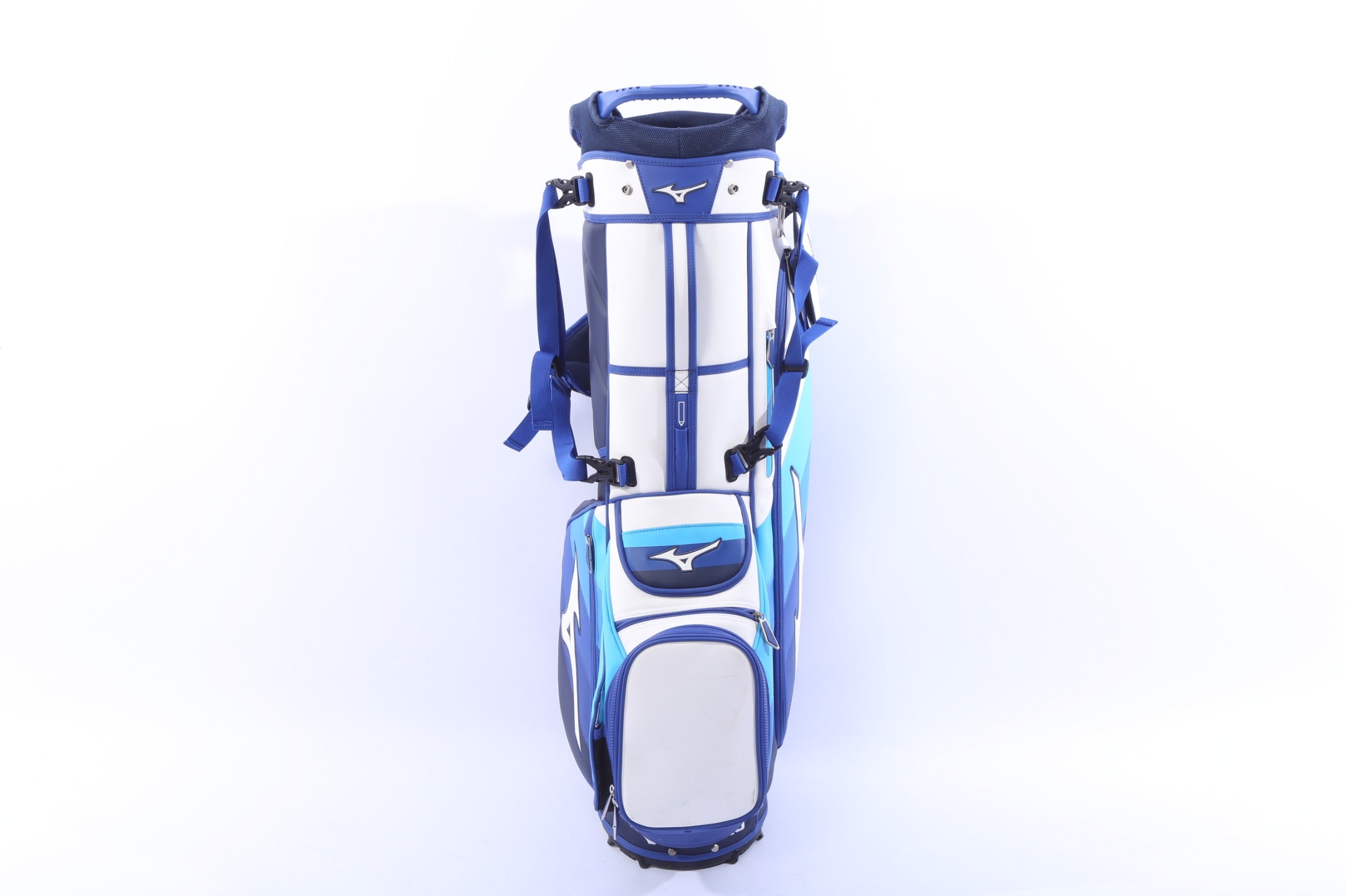 Used Mizuno Tour Stand Multicolor Stand Bag - 5-Way - 5 Pockets - Rain Cover Included-Next Round