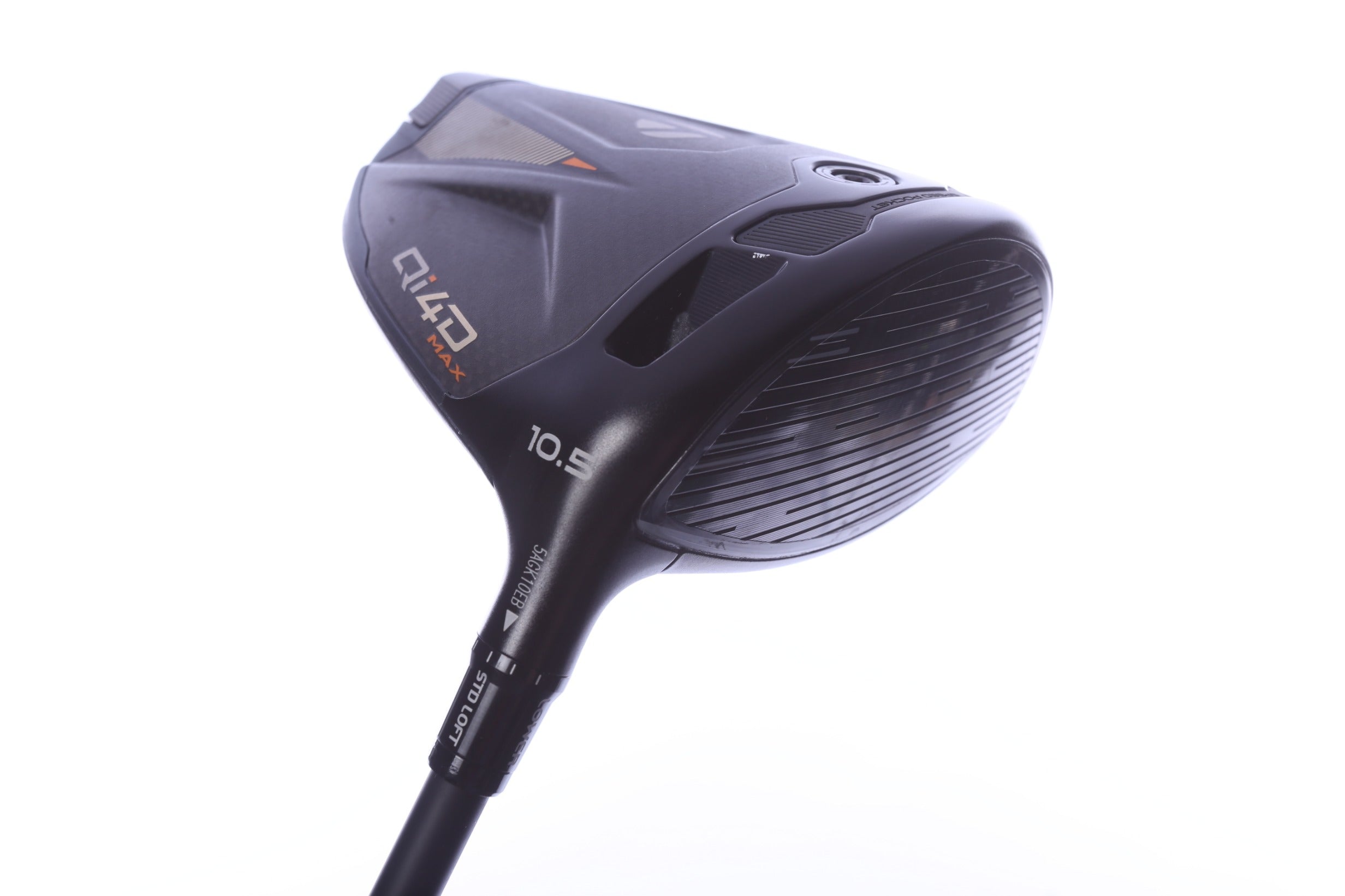 Used TaylorMade Qi4D Max Driver - 10.5 Degrees - Stiff Flex Mitsubishi Reax LR White - Right-Handed