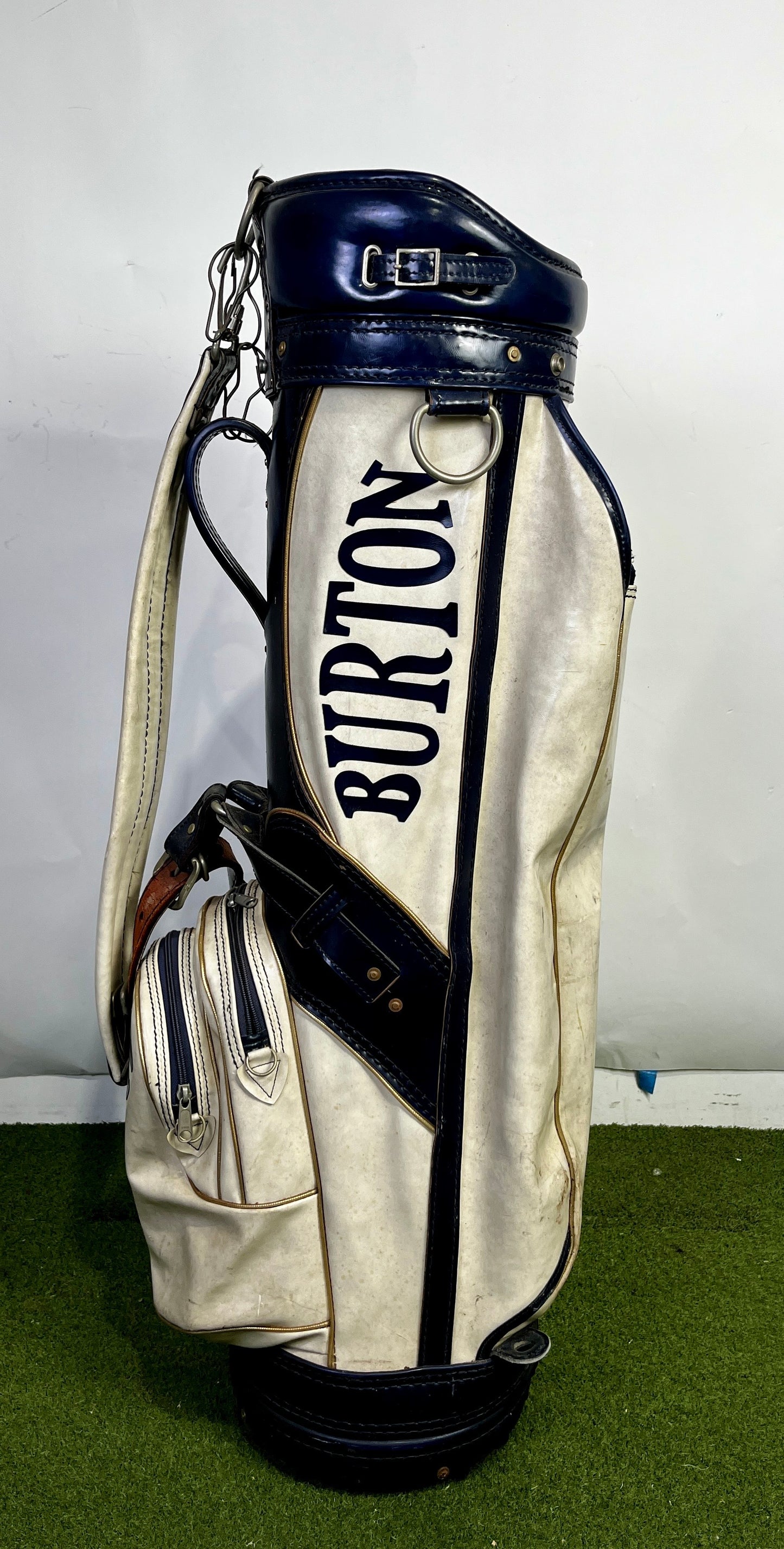 Burton Golf Bag - 3 Dividers 4 Pockets- Blue and White-Next Round