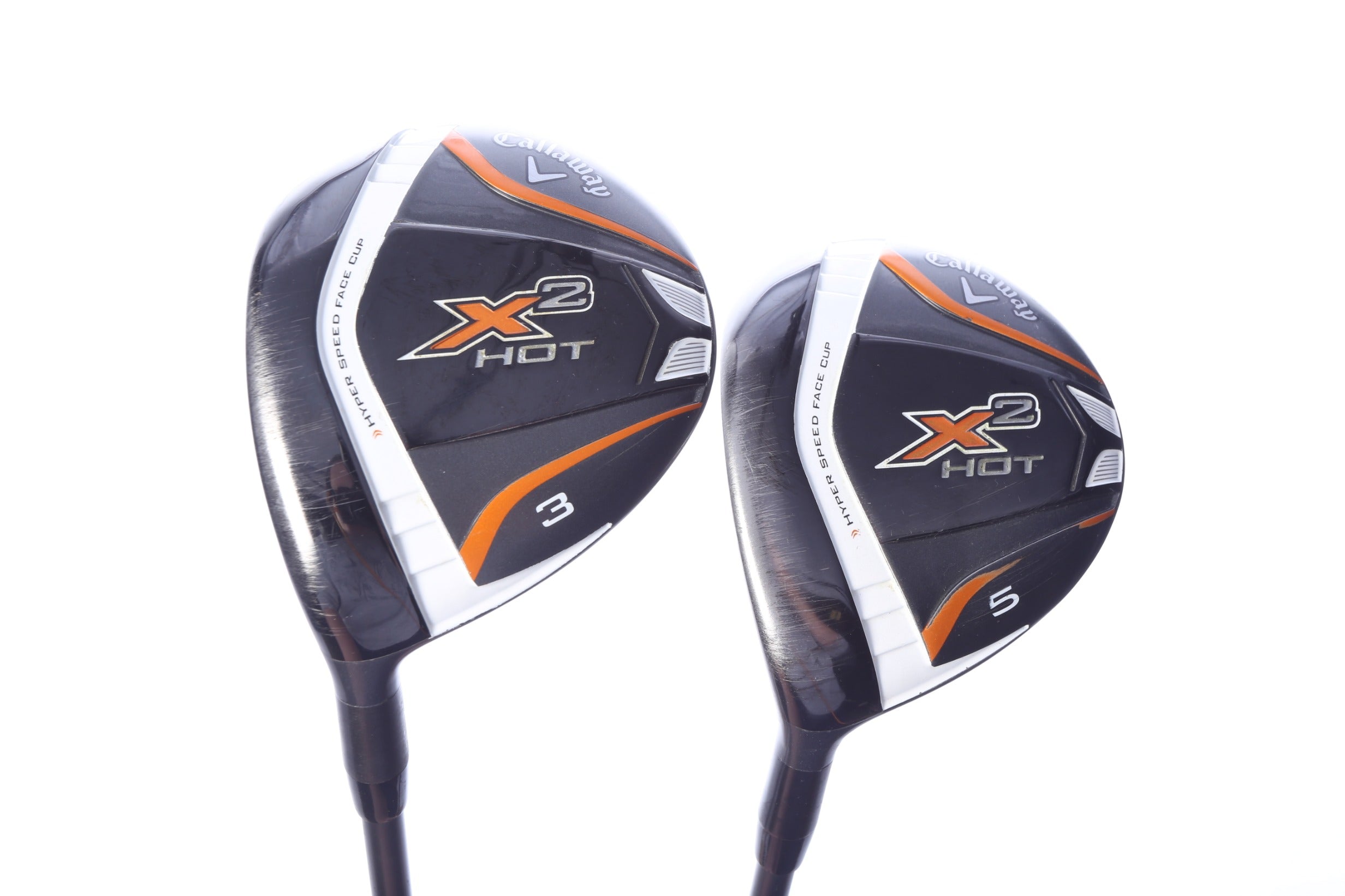 Used Callaway X2 Hot Wood Set - Left-Handed - 3W, 5W - Seniors Flex-Next Round