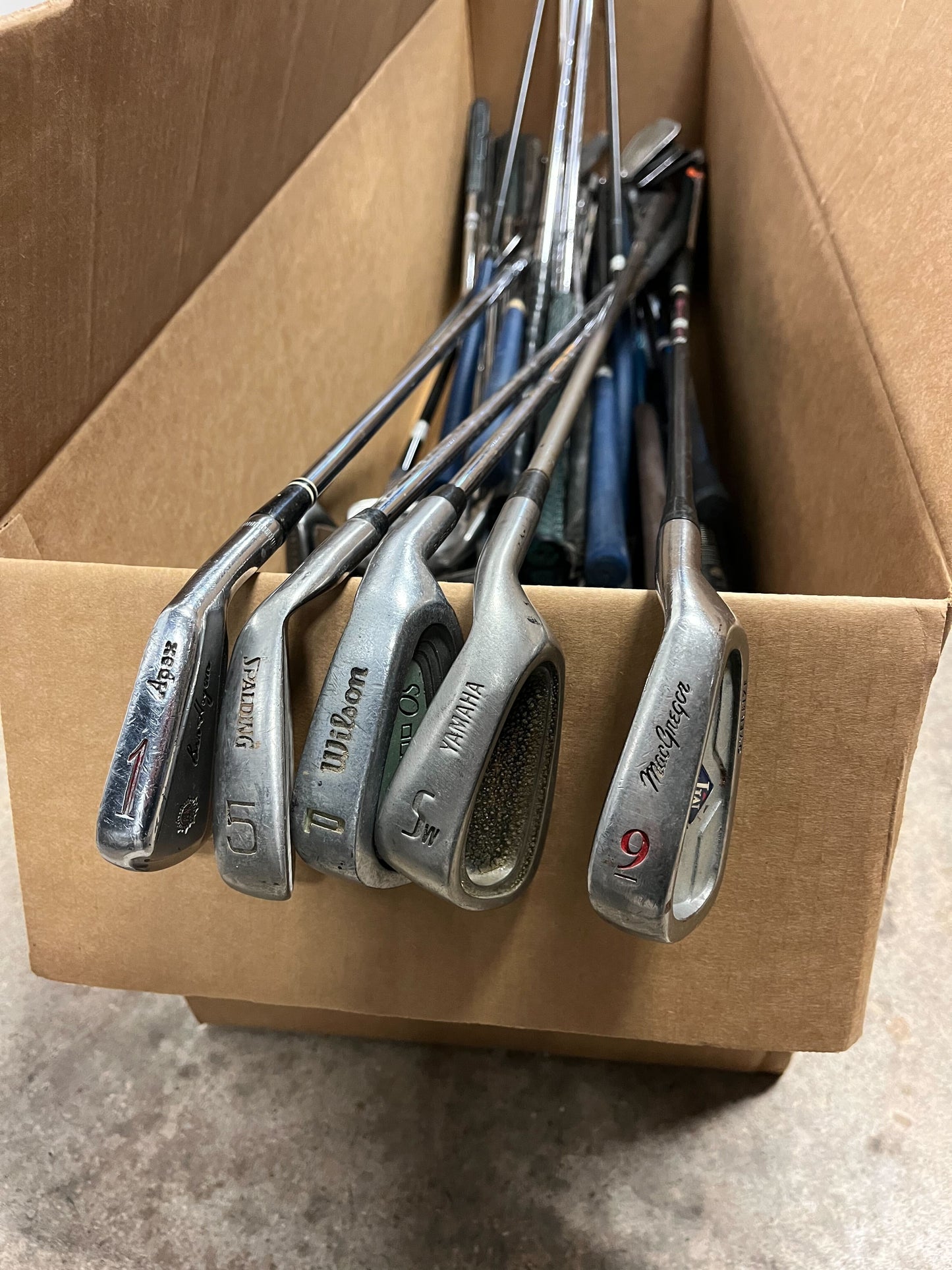 Wholesale Lot of 50 Single Irons (Wilson, MacGregor, Ben Hogan, etc)-Next Round