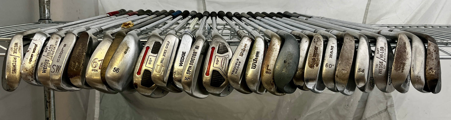 Wholesale Lot of 25 Golf Clubs - Assorted Wedges-Next Round