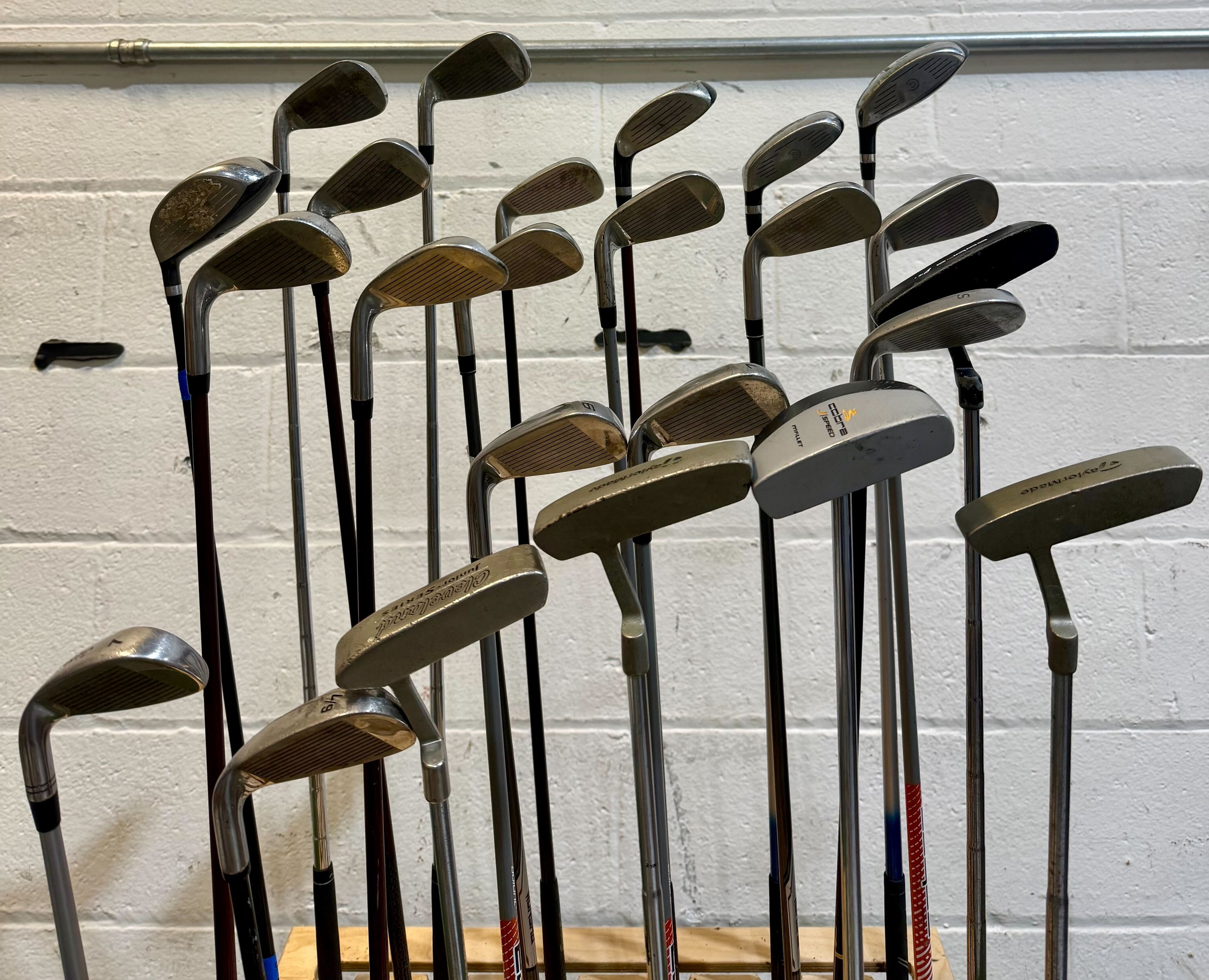 Wholesale Lot of 30 Assorted Golf Clubs - Youth Flexes
