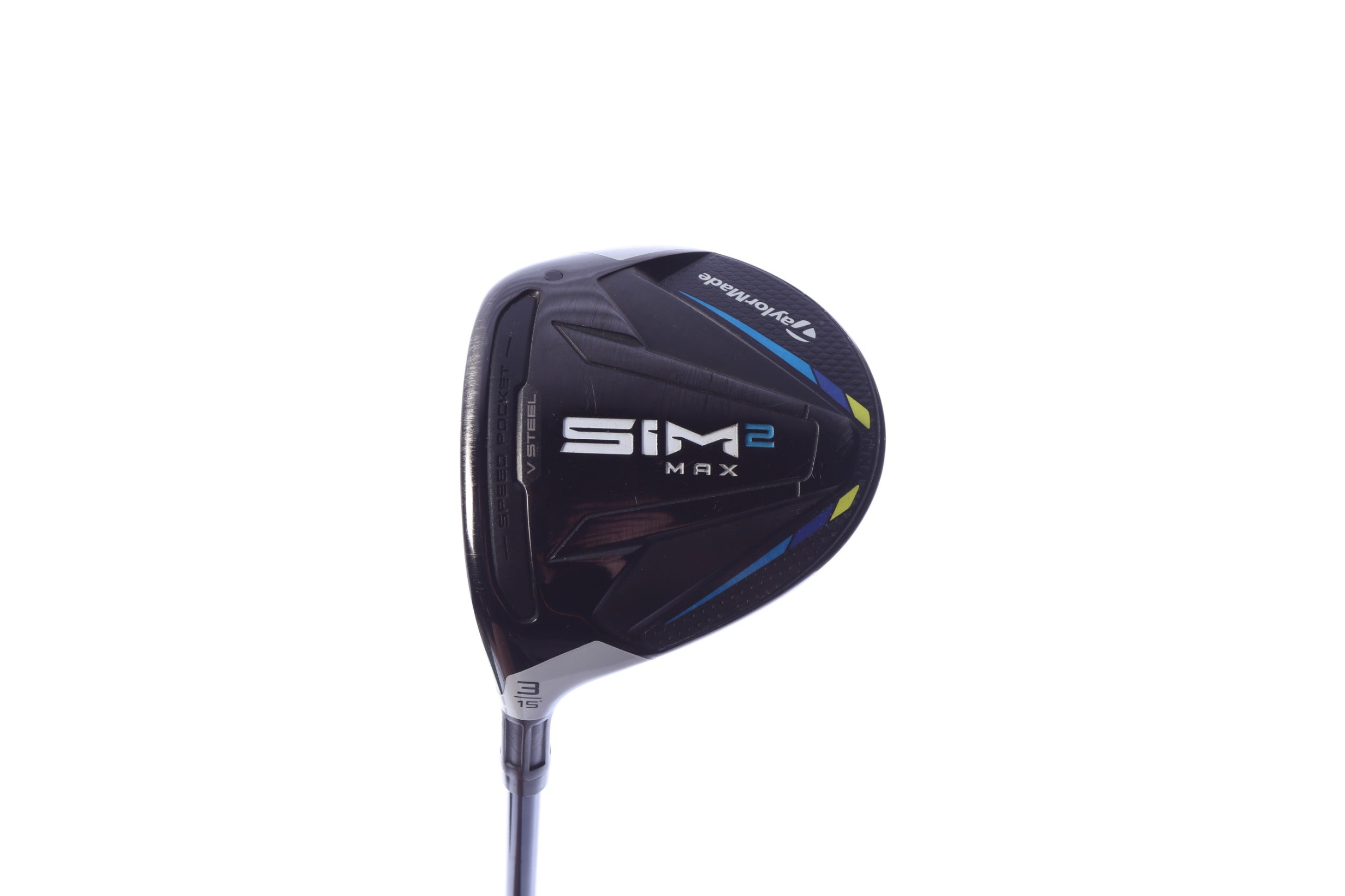 Used TaylorMade SIM2 MAX 3-Wood - Left-Handed - 15 Degrees - Stiff Flex