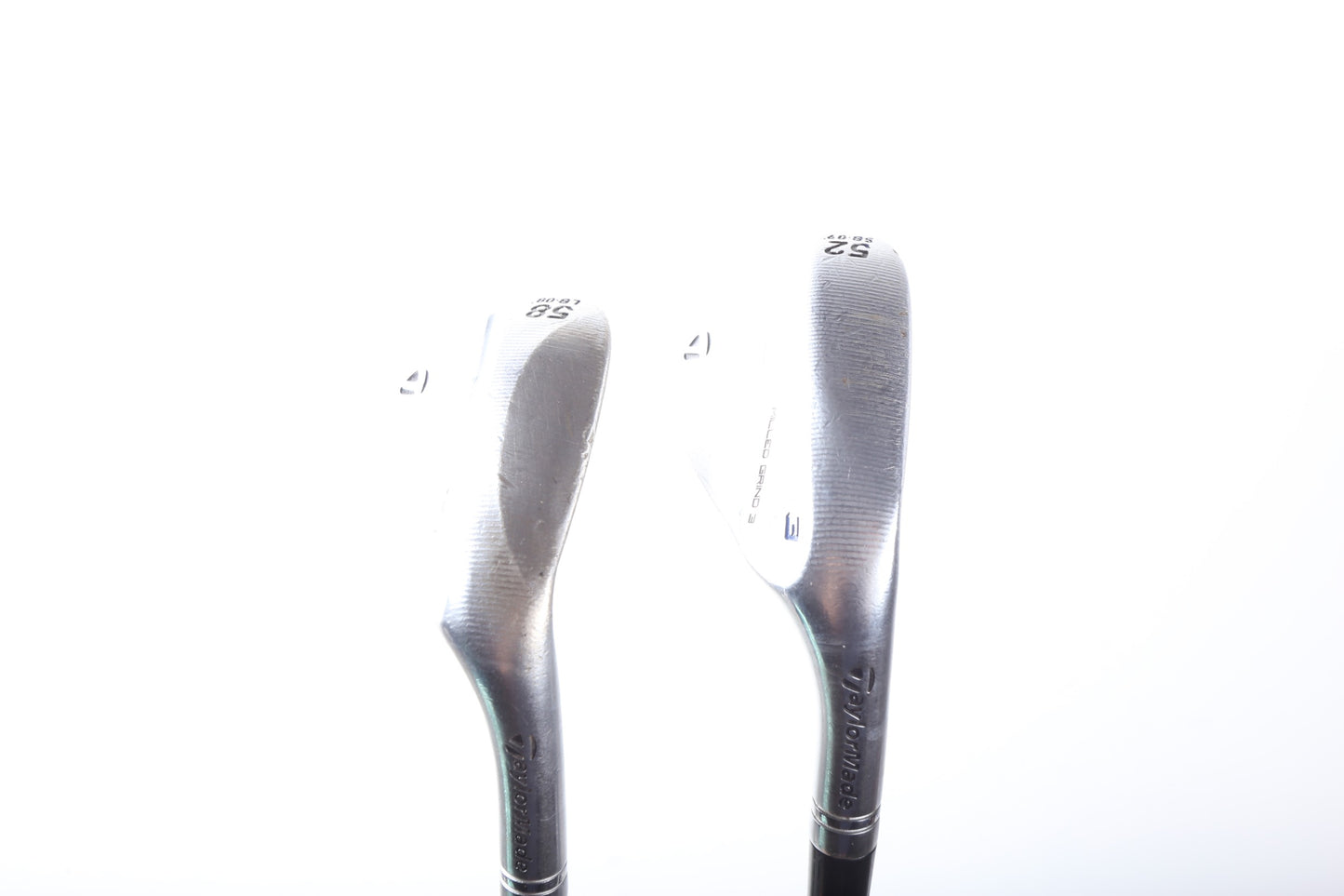 Used TaylorMade Milled Grind 3 Chrome Wedge Set - Right-Handed - 52*, 58* - Stiff Flex-Next Round